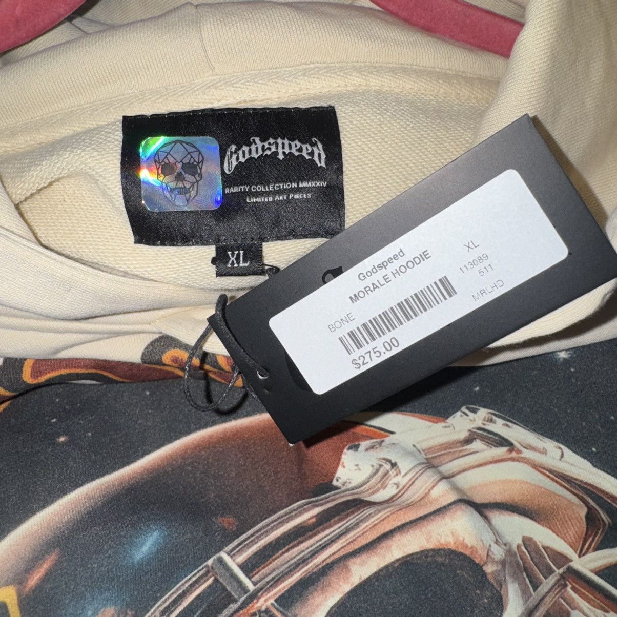 Godspeed Godspeed Morale Hoodie 'Bone' NWT Sized XL Size US XL / EU 56 / 4 - 10 Thumbnail