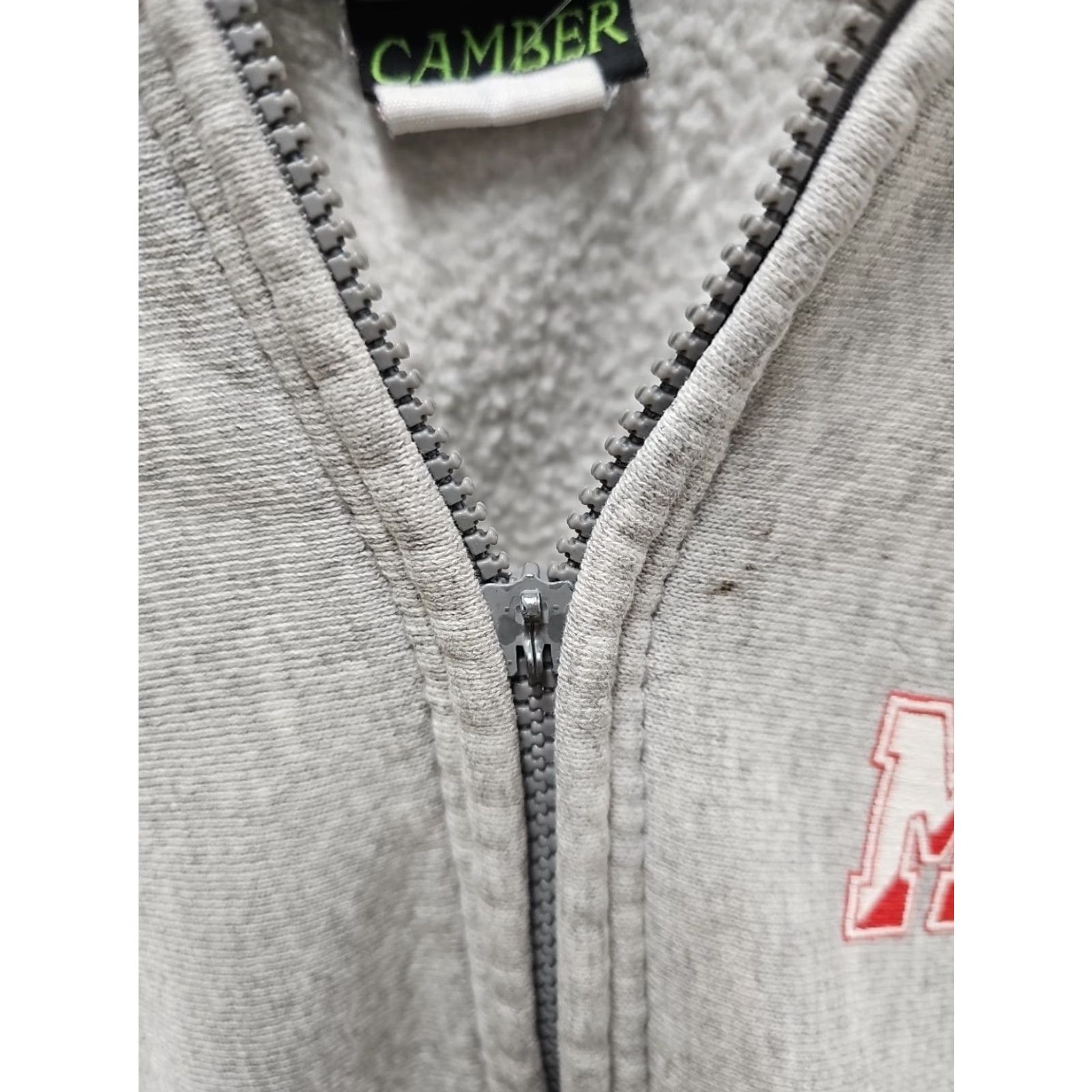 Vintage VINTAGE Camber Hoodie Mens L Gray Full Zip Heavyweight Pocketed Sweatshirt Size US L / EU 52-54 / 3 - 3 Thumbnail