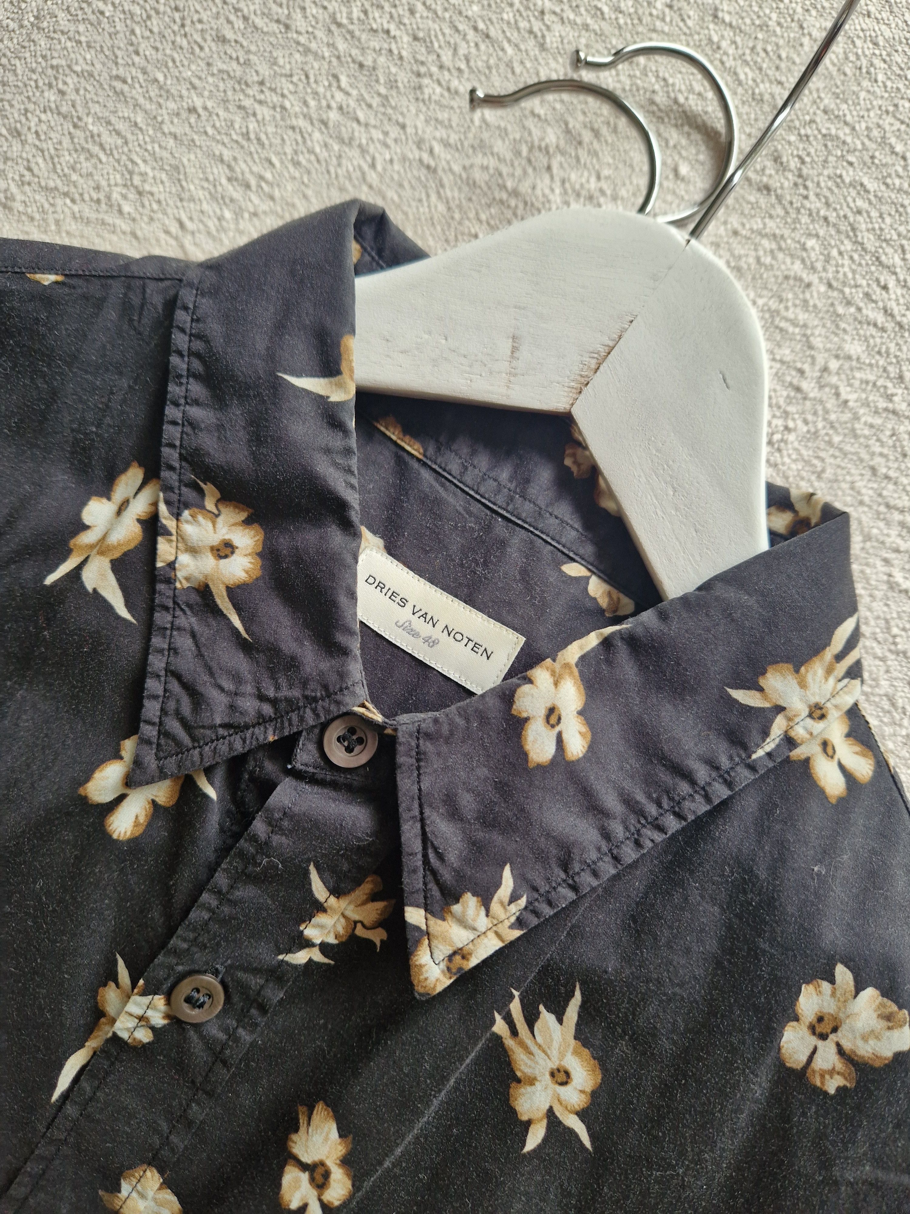 Dries Van Noten Shirt black/flower size 48 Size US M / EU 48-50 / 2 - 4 Thumbnail