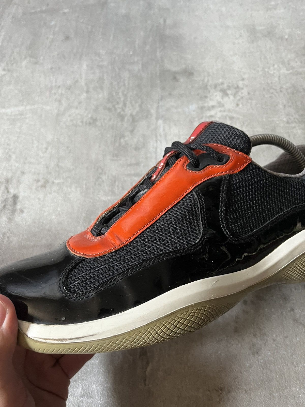 Prada Vintage Prada american cup low shoes orange navy Size US 9 / EU 42 - 11 Thumbnail