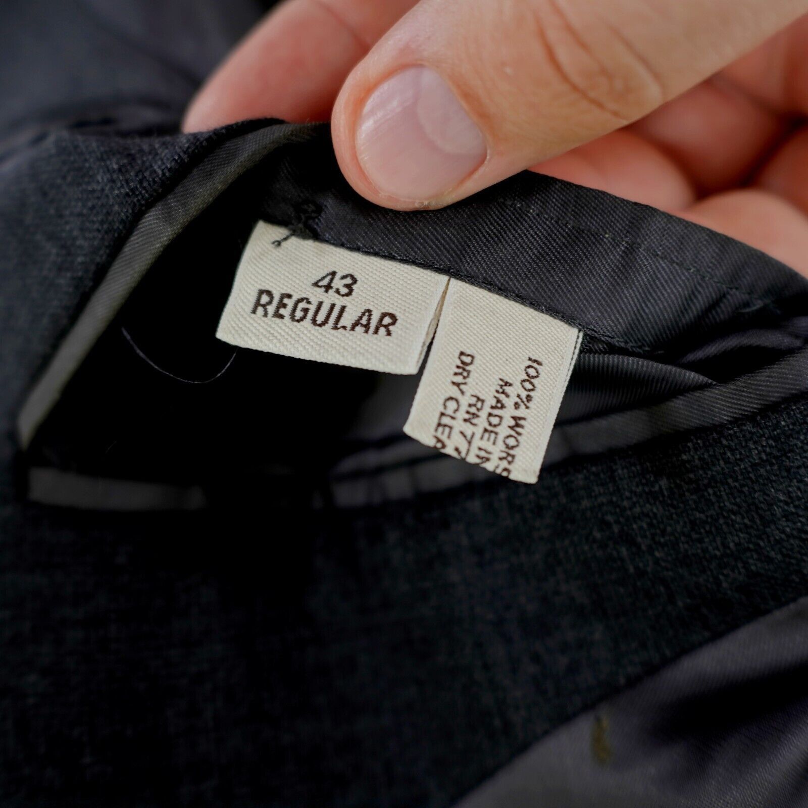 Pronto Uomo Pronto Uomo Lessona Natural Stretch Super 100s Worsted Wool Size 42R - 10 Thumbnail