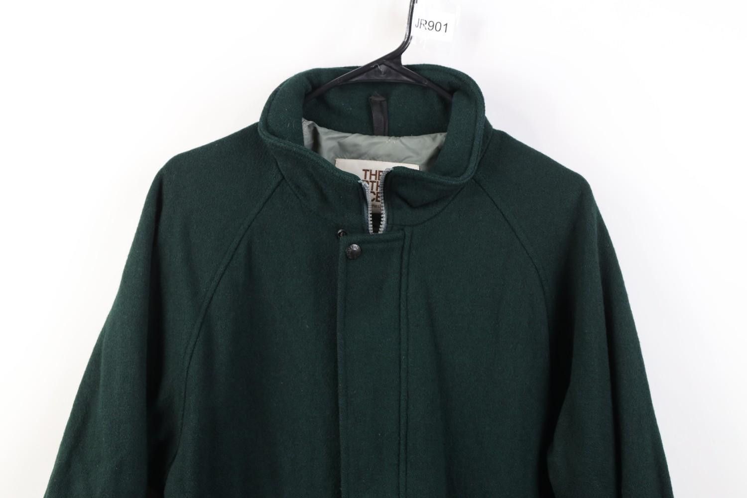 The North Face Vintage 80s 90s The North Face Wool Bomber Jacket Green USA Size US L / EU 52-54 / 3 - 2 Thumbnail