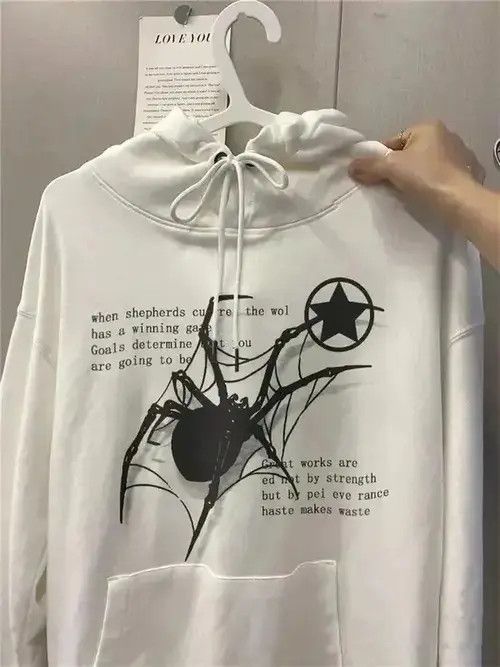 Japanese Brand × Vintage American Retro Spider Printed Top Hoodie Size US M / EU 48-50 / 2 - 4 Thumbnail