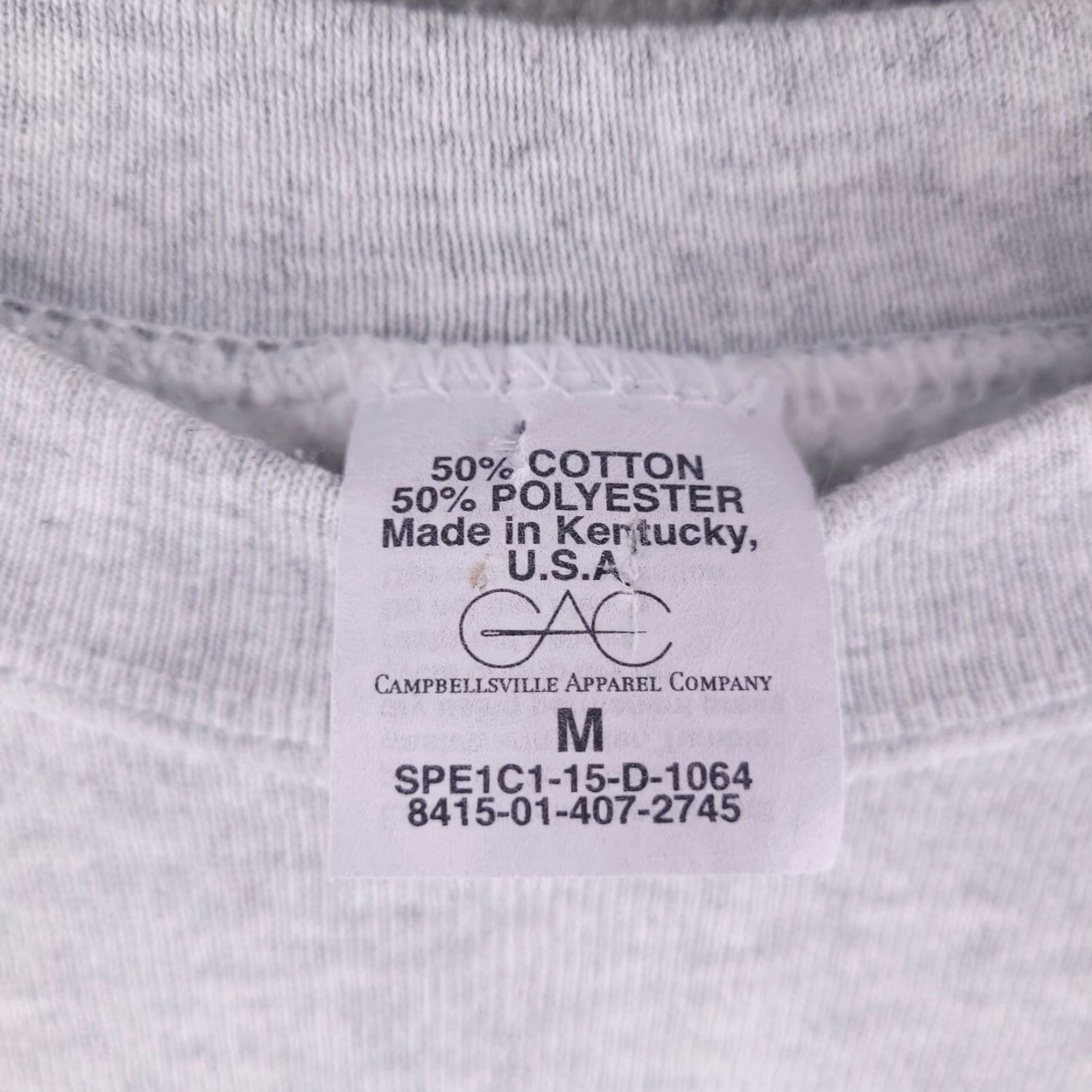 Vintage CAC Sweatshirt Mens Medium Gray Air Force Pullover Crewneck Size US M / EU 48-50 / 2 - 3 Thumbnail