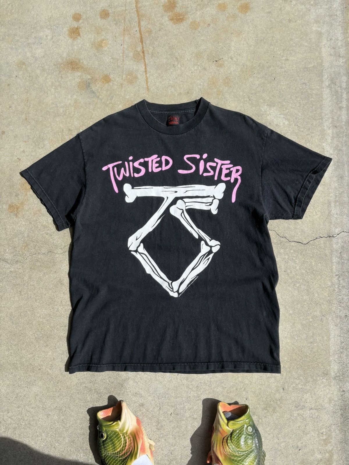 Band Tees × Vintage Crazy Twisted Sister 80s Grunge Rock Faded Two Side Tee Size US L / EU 52-54 / 3 - 1 Thumbnail