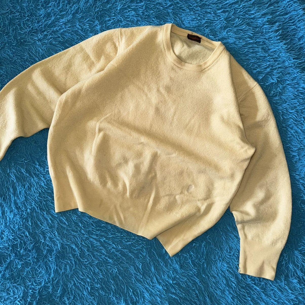 Yves Saint Laurent Vintage Yves Saint Laurent YSL Yellow Wool Sweater Size S / US 4 / IT 40 - 1 Thumbnail