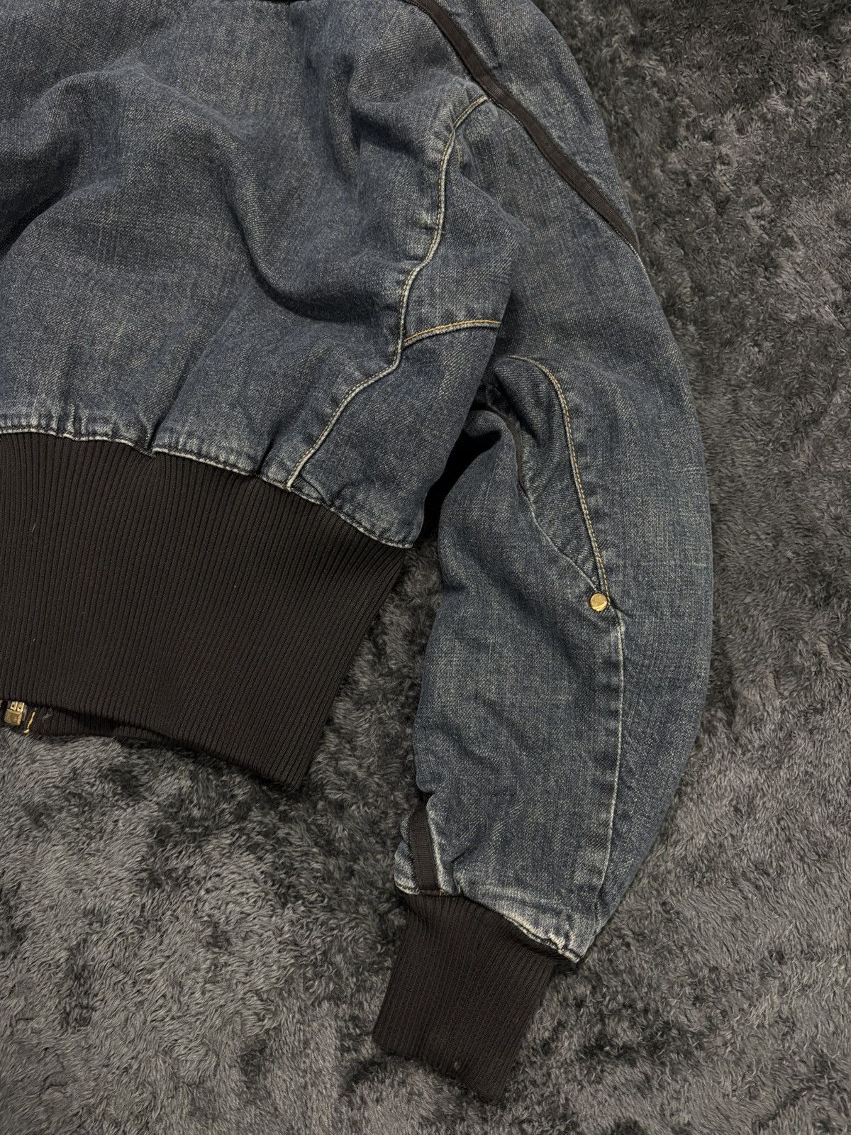 Engineered Garments × Levi's Vintage Levis Enginereed Jeans Denim Fur Bomber Jacket Size M / US 6-8 / IT 42-44 - 9 Thumbnail
