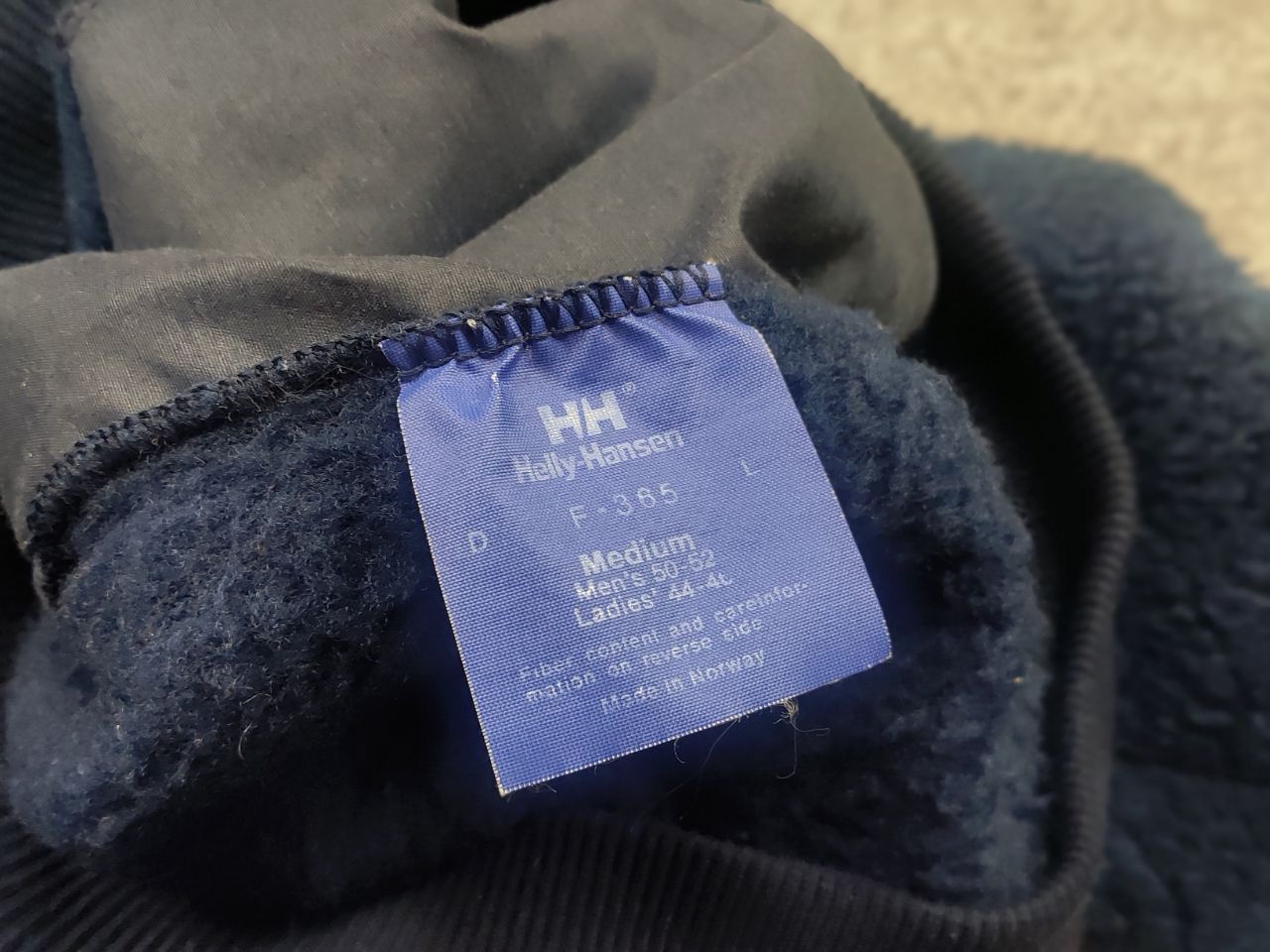 Helly Hansen Vintage 80s Helly Hansen Deep Pile Sherpa Fleece Navy Jacket Size US M / EU 48-50 / 2 - 12 Thumbnail