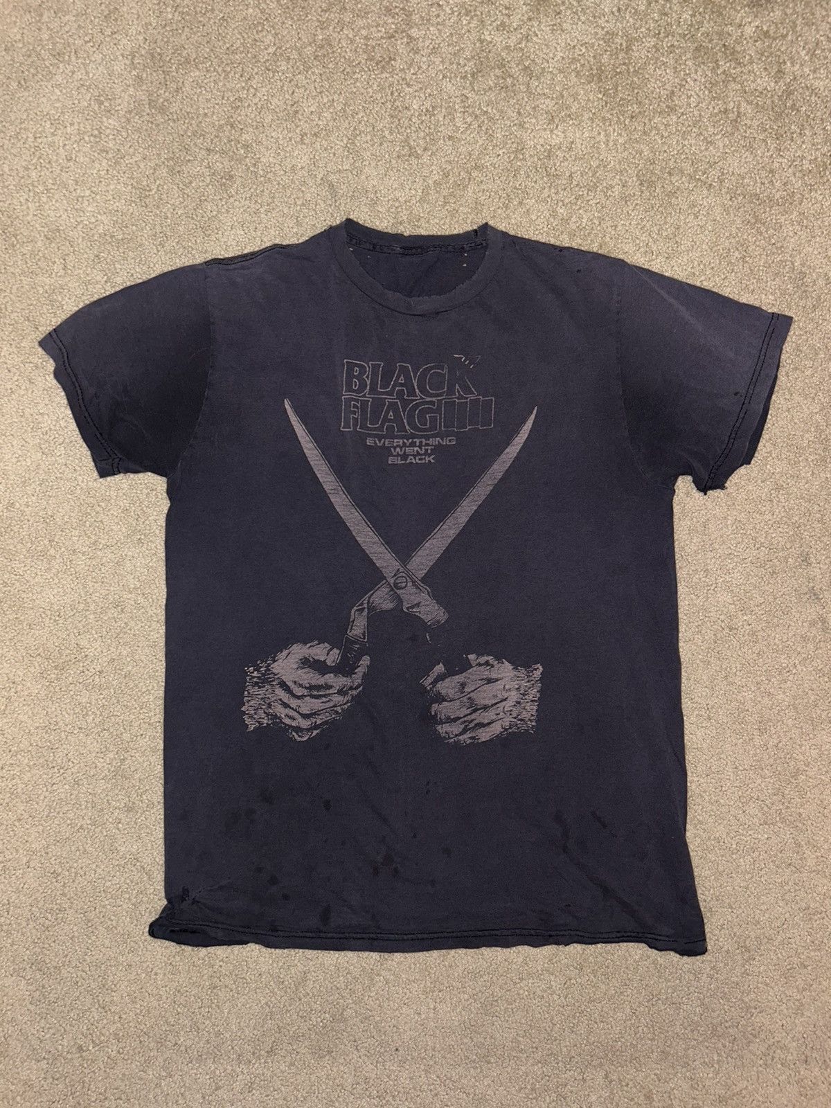 T-shirt Vintage Black Flag 90s - Coton Unisexe, Tailles S à 5XL, Neuf Avec étiquette