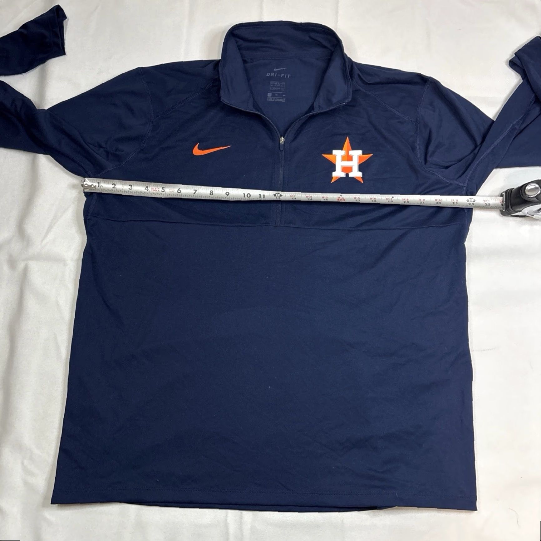 Nike Nike Houston Astros 1/2 Zip Training Shirt Jacket Mens XL Baseball MLB Shirt Jacket Dri-FIT 100% Polyester Size US XL / EU 56 / 4 - 5 Thumbnail