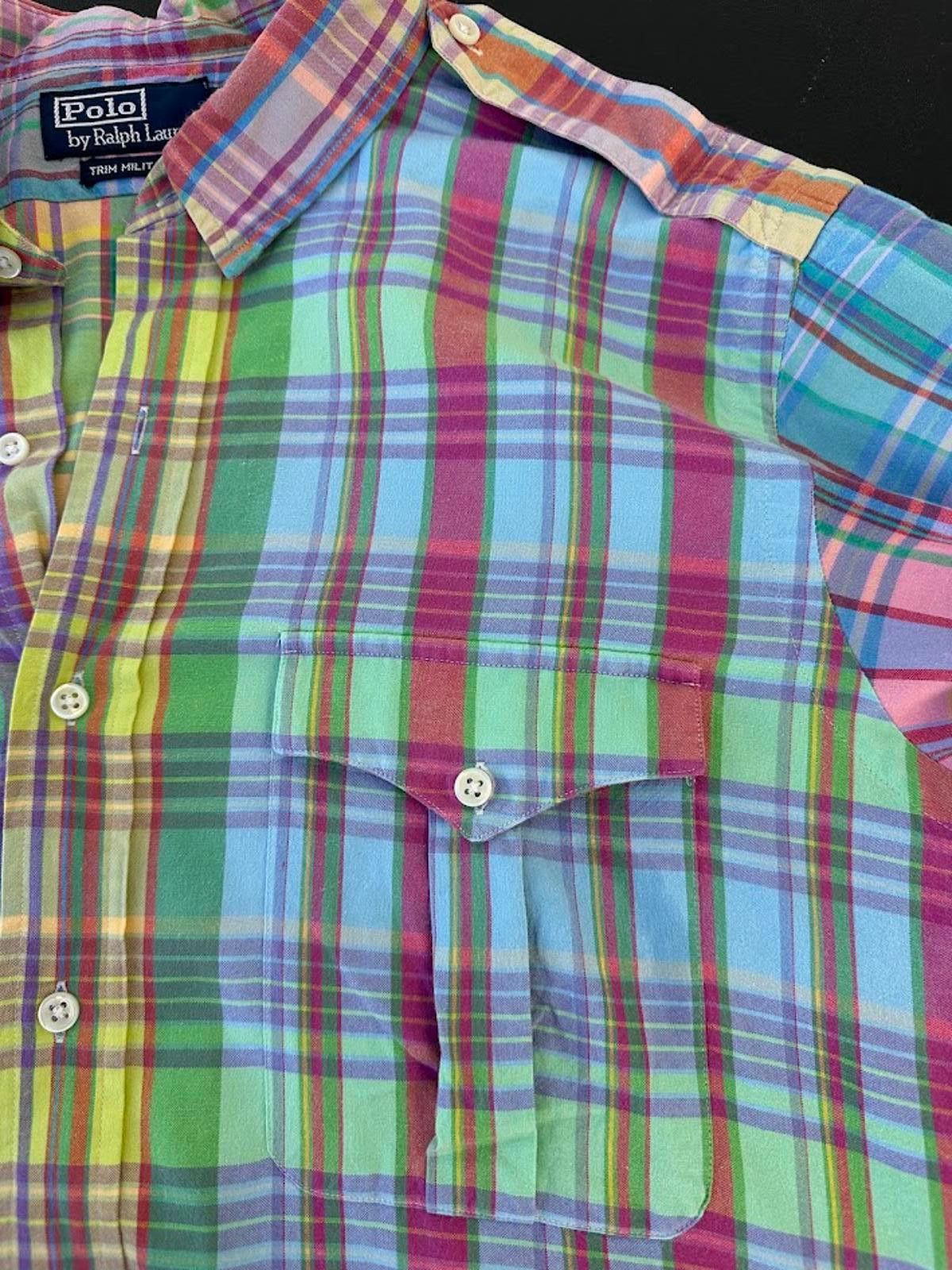 Polo Ralph Lauren Polo Ralph Lauren Trim Military Plaid Shirt XL Size US XL / EU 56 / 4 - 6 Thumbnail