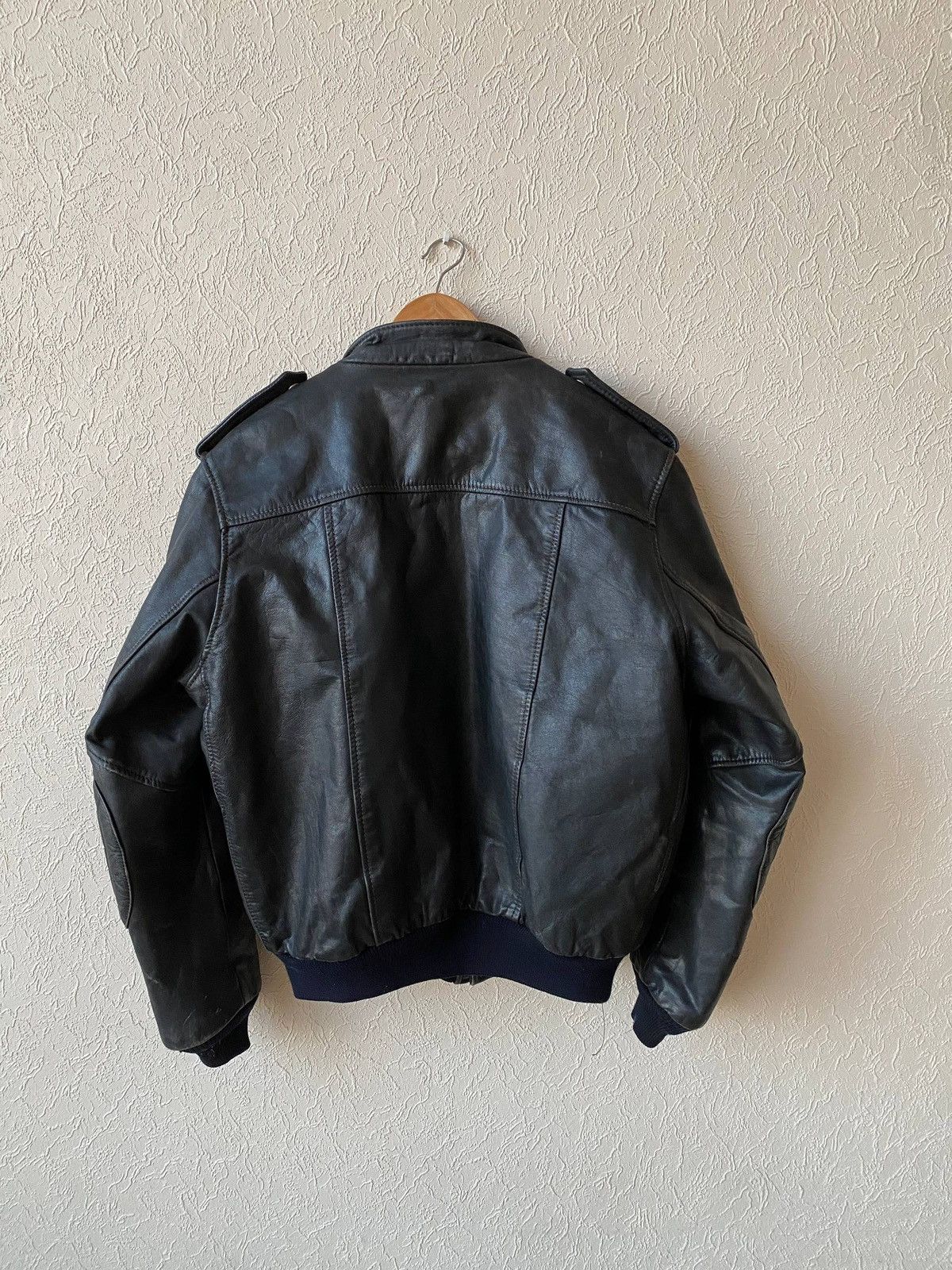 Yamaha Vintage Yamaha Leather Aviator Jacket Size US M / EU 48-50 / 2 - 16 Thumbnail
