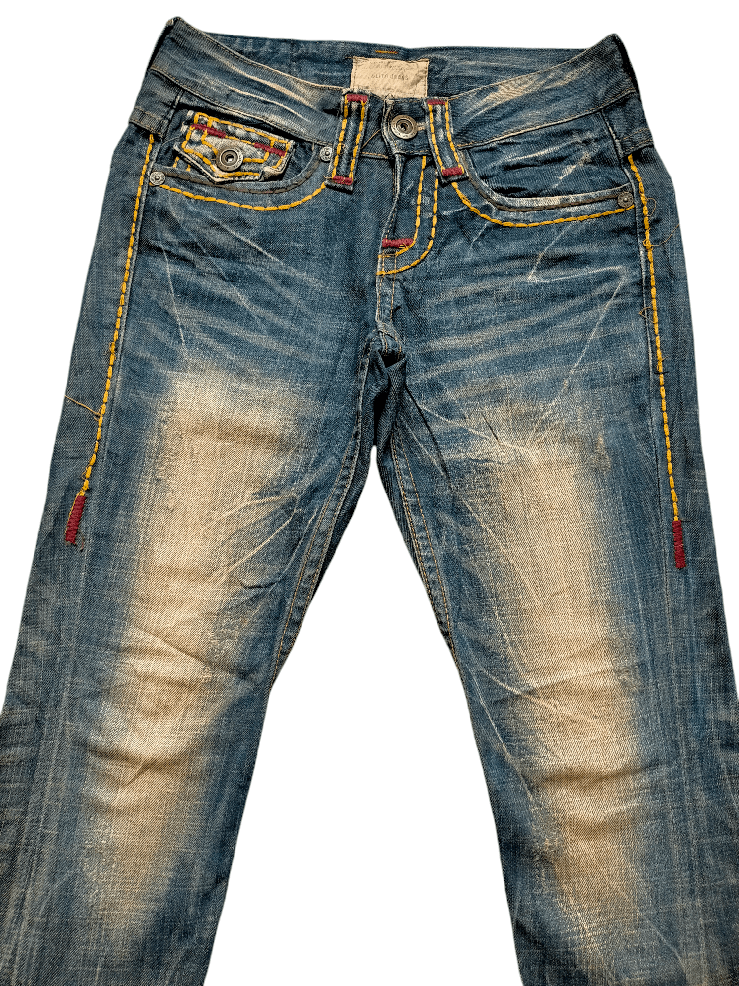 If Six Was Nine Flare Jeans Lolita Low Rise Boot cut Denim Size US 30 / EU 46 - 3 Thumbnail