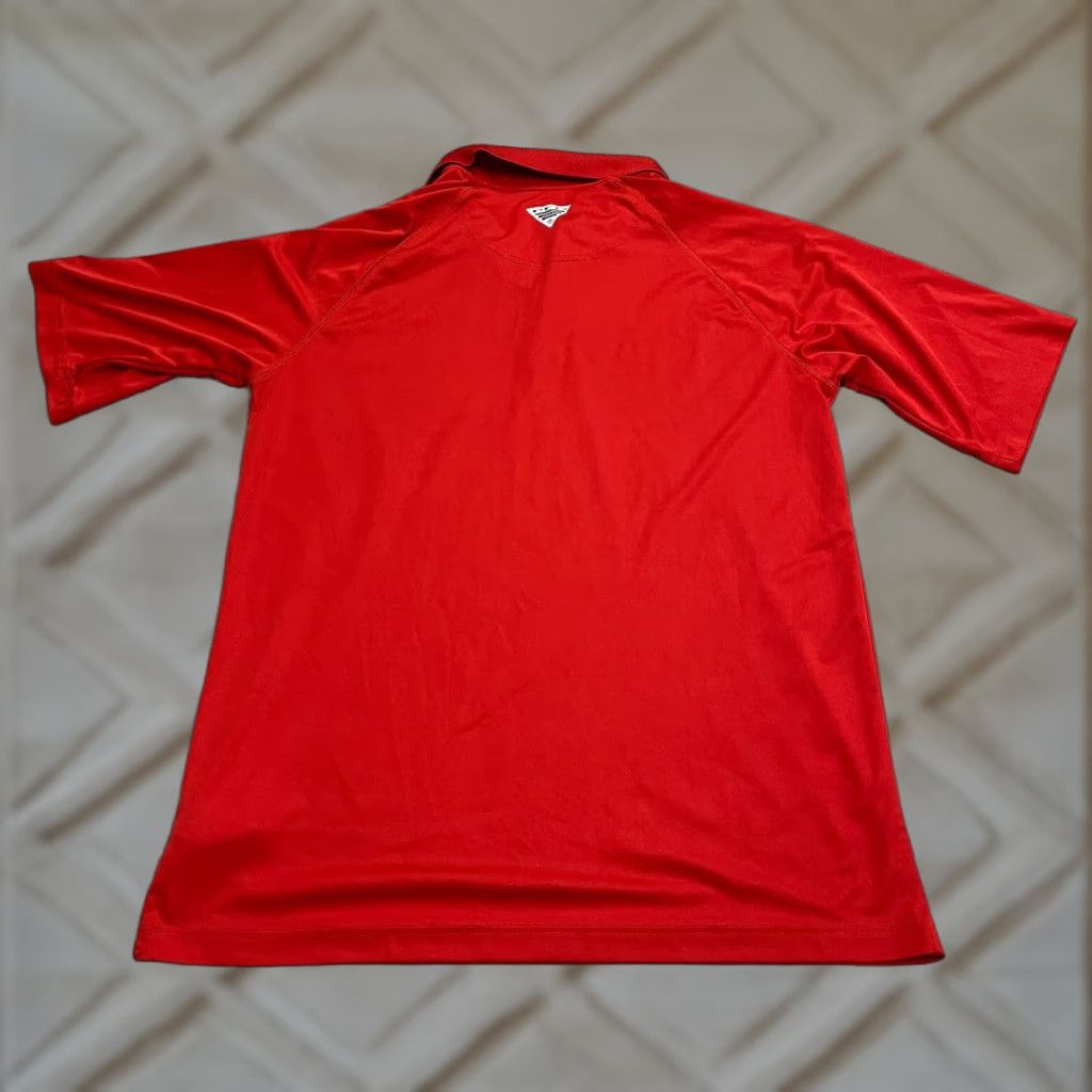 Vintage Columbia PFG Omni-Shade Terminal Tackle Polo Shirt Men Large Orange Short Sleeve Size US L / EU 52-54 / 3 - 1 Thumbnail