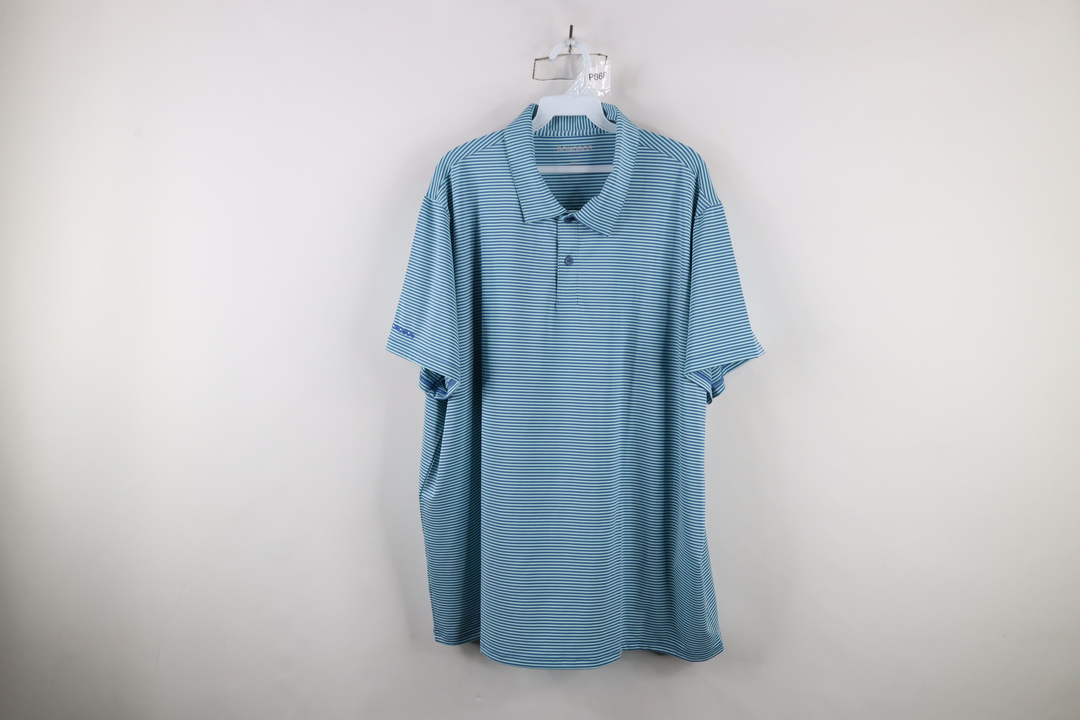 Bonobos × Vintage Bonobos Fit Stretch Striped Collared Golf Polo Shirt Blue Size US XXL / EU 58 / 5 - 1 Thumbnail