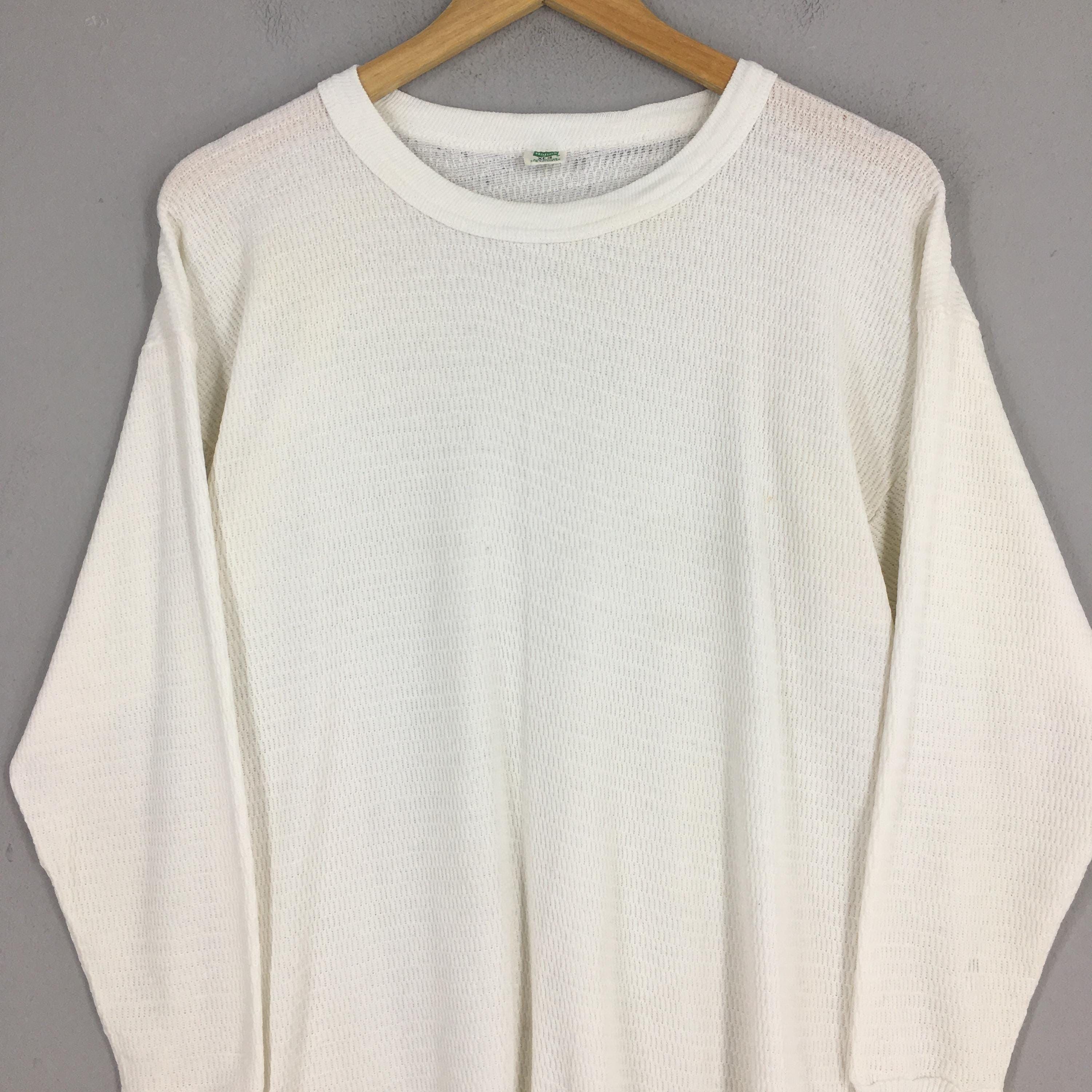 Vintage 80s Green Tag Label Hanes Thermal Long John T-shirt XL Size US XL / EU 56 / 4 - 2 Thumbnail