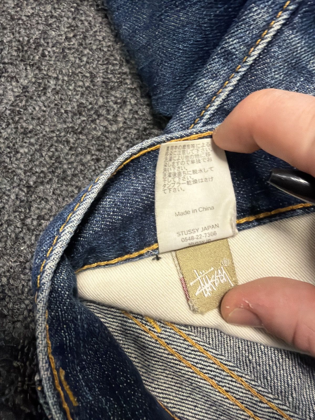 Stussy Vintage 2000s Stussy Embroidered Jeans - Waist: 31” Size US 31 - 8 Thumbnail