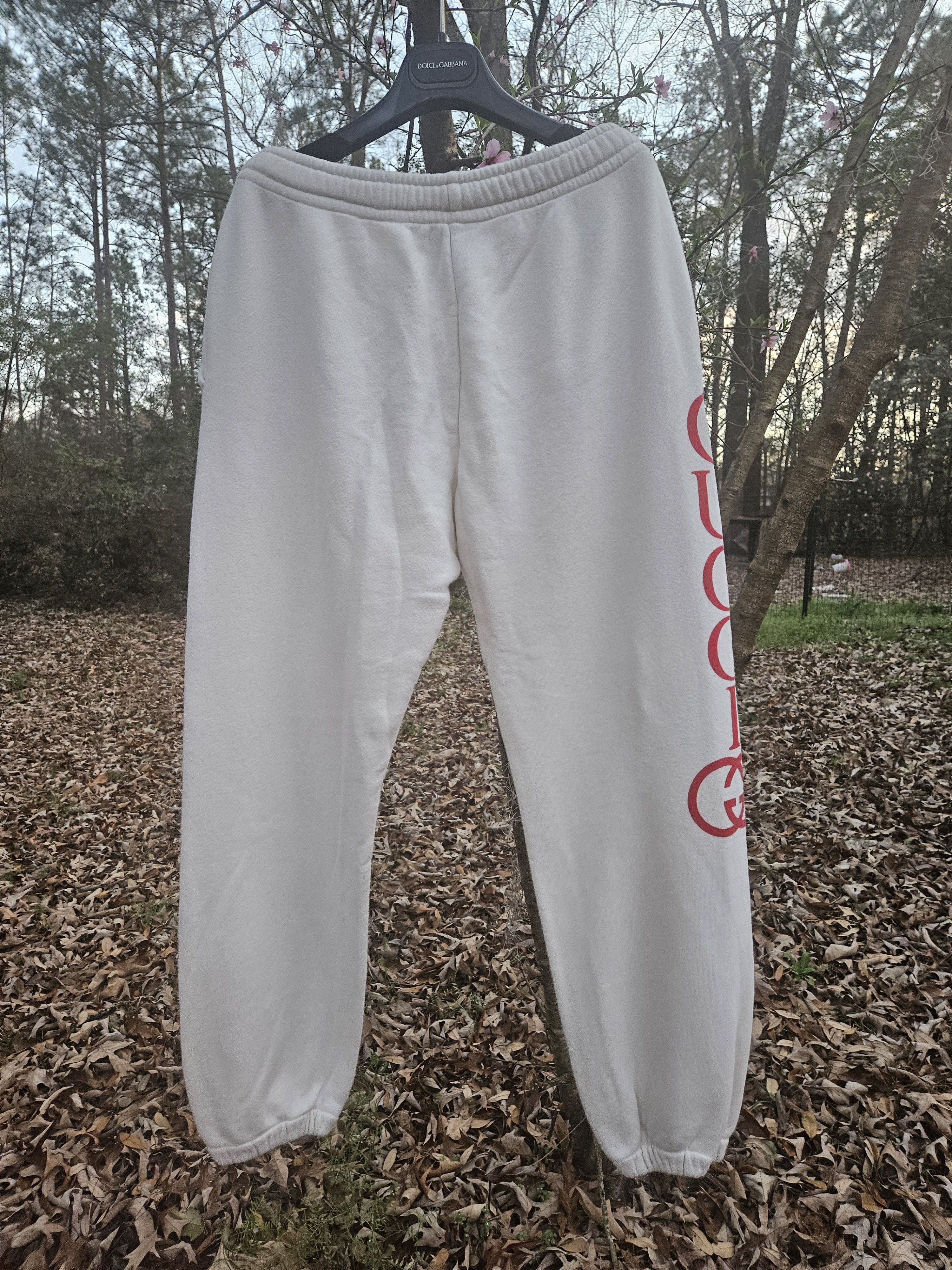 Gucci Gucci White Red Side Logo Joggers Size US 34 / EU 50 - 5 Thumbnail