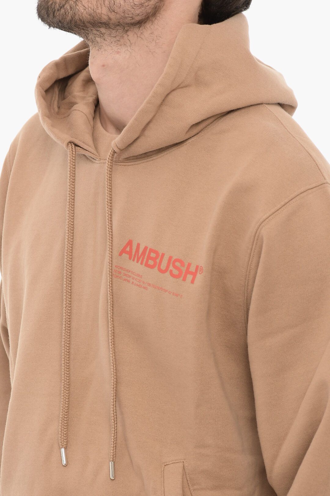 Ambush Design og1mm0925 Fleeced Cotton Hoodie in Brown Size US M / EU 48-50 / 2 - 3 Thumbnail