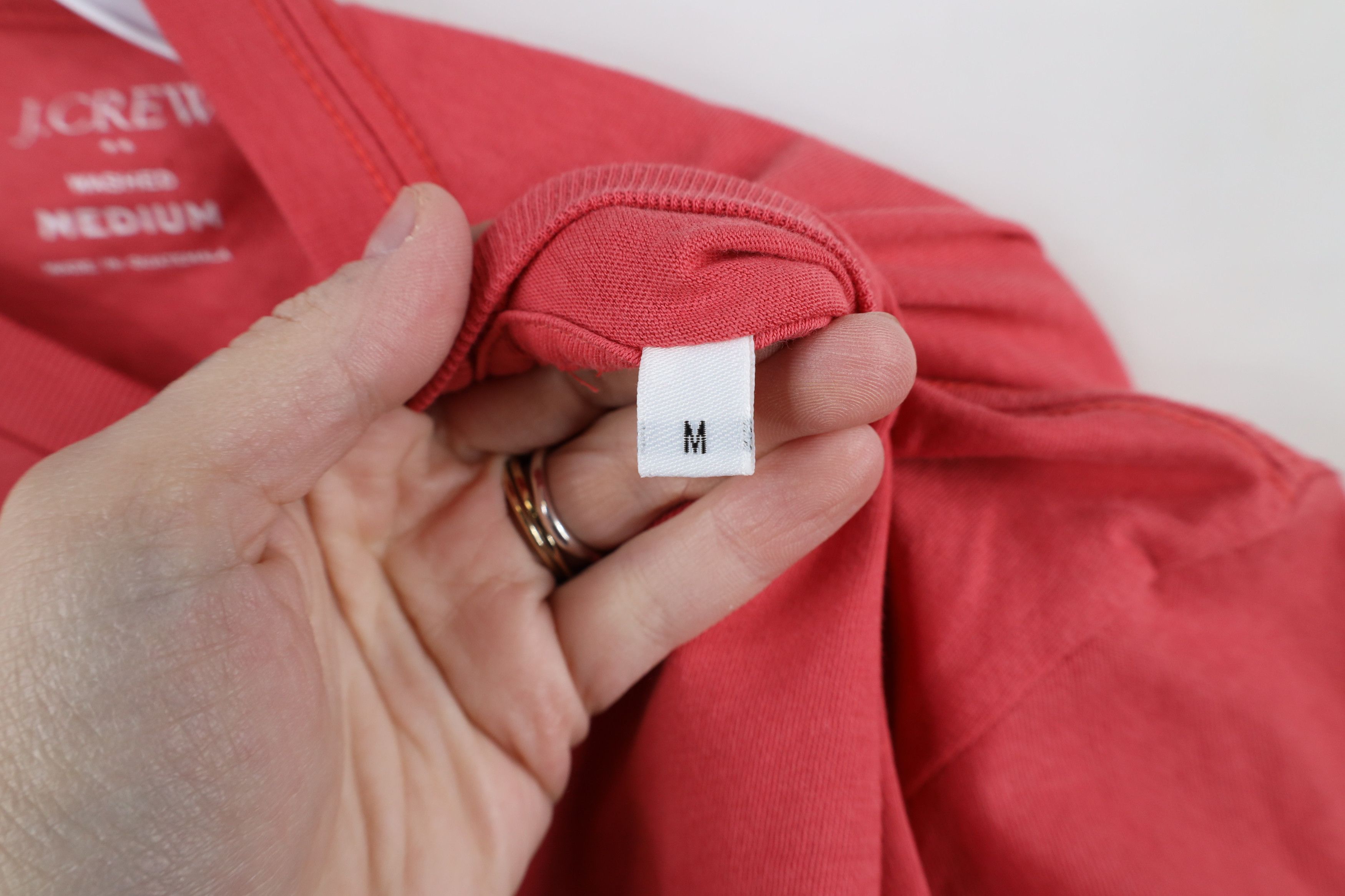 J.Crew × Vintage New J Crew Washed Dye Blank Short Sleeve T-Shirt Pink Cotton Size US M / EU 48-50 / 2 - 6 Thumbnail