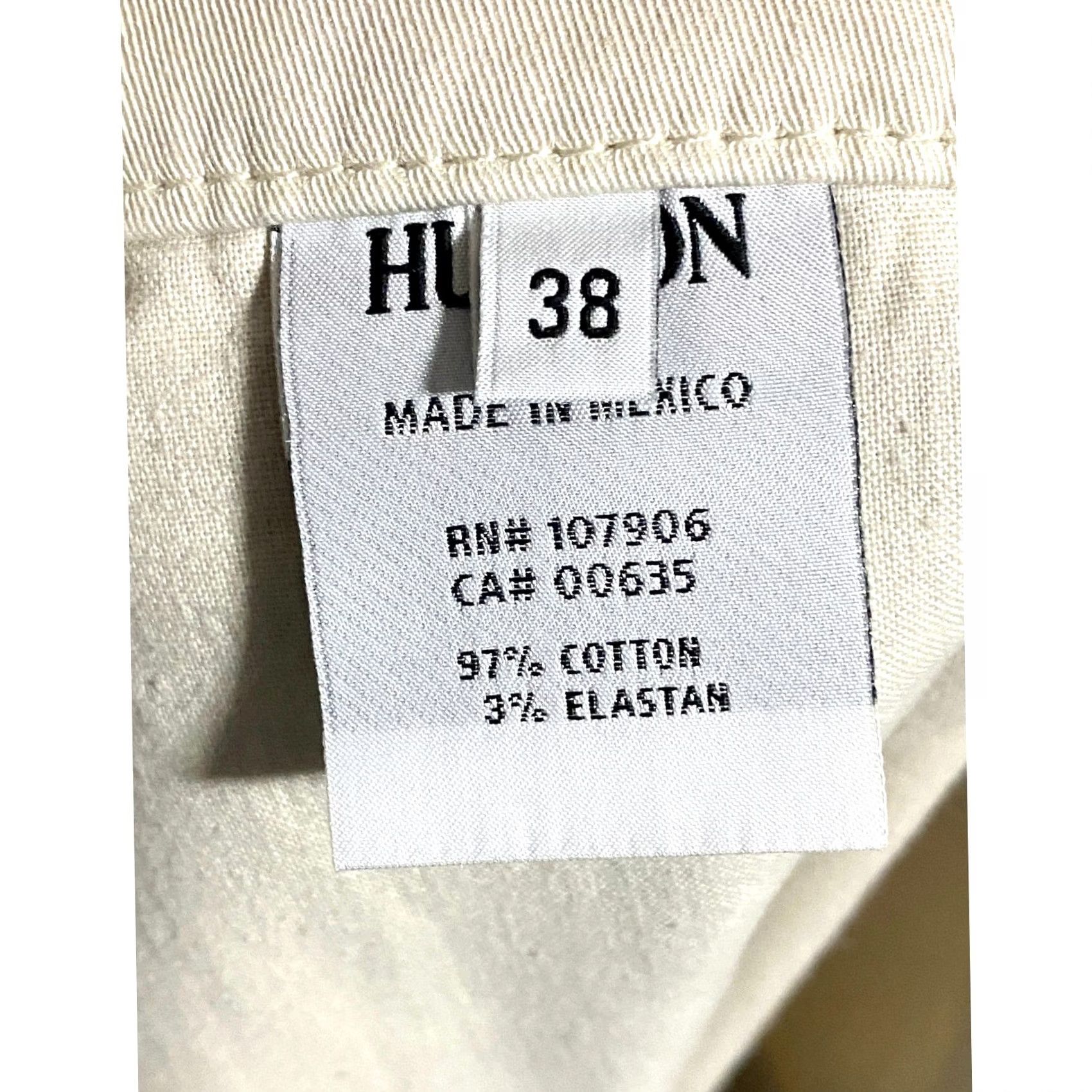 Hudson Hudson Chino Shorts Men 38 Khaki Flat Front Cargo Pocket Stretch Cotton Elastane Beige Casual Preppy Summer 38 Mens Size US 38 / EU 54 - 6 Thumbnail