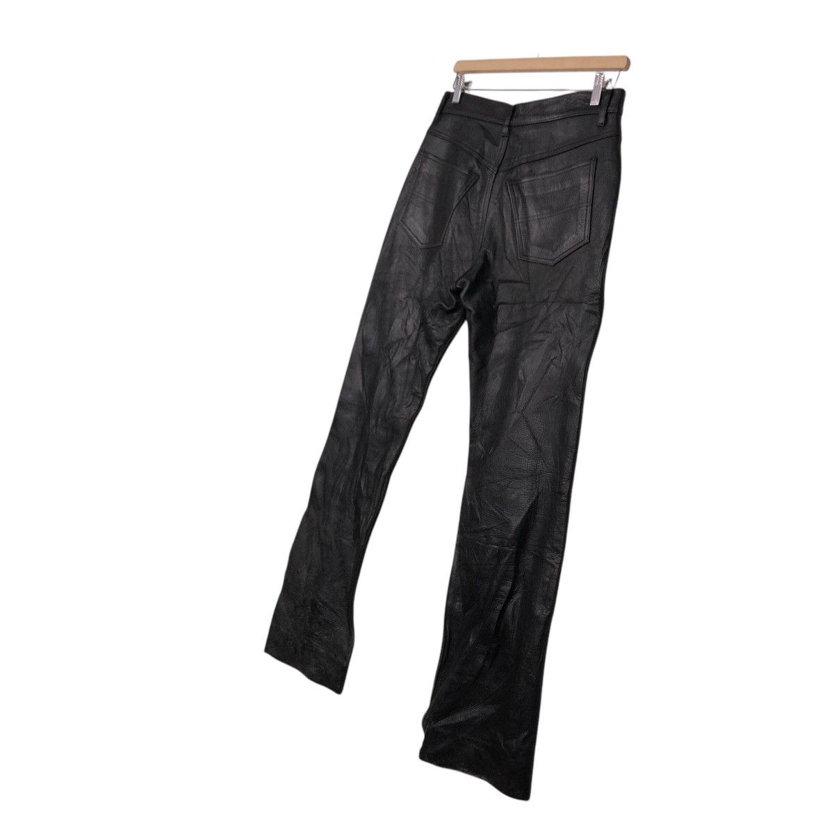 Genuine Leather 📌Vintage Biker Genuine Leather Pants BBH Clothing Size US 31 - 13 Thumbnail