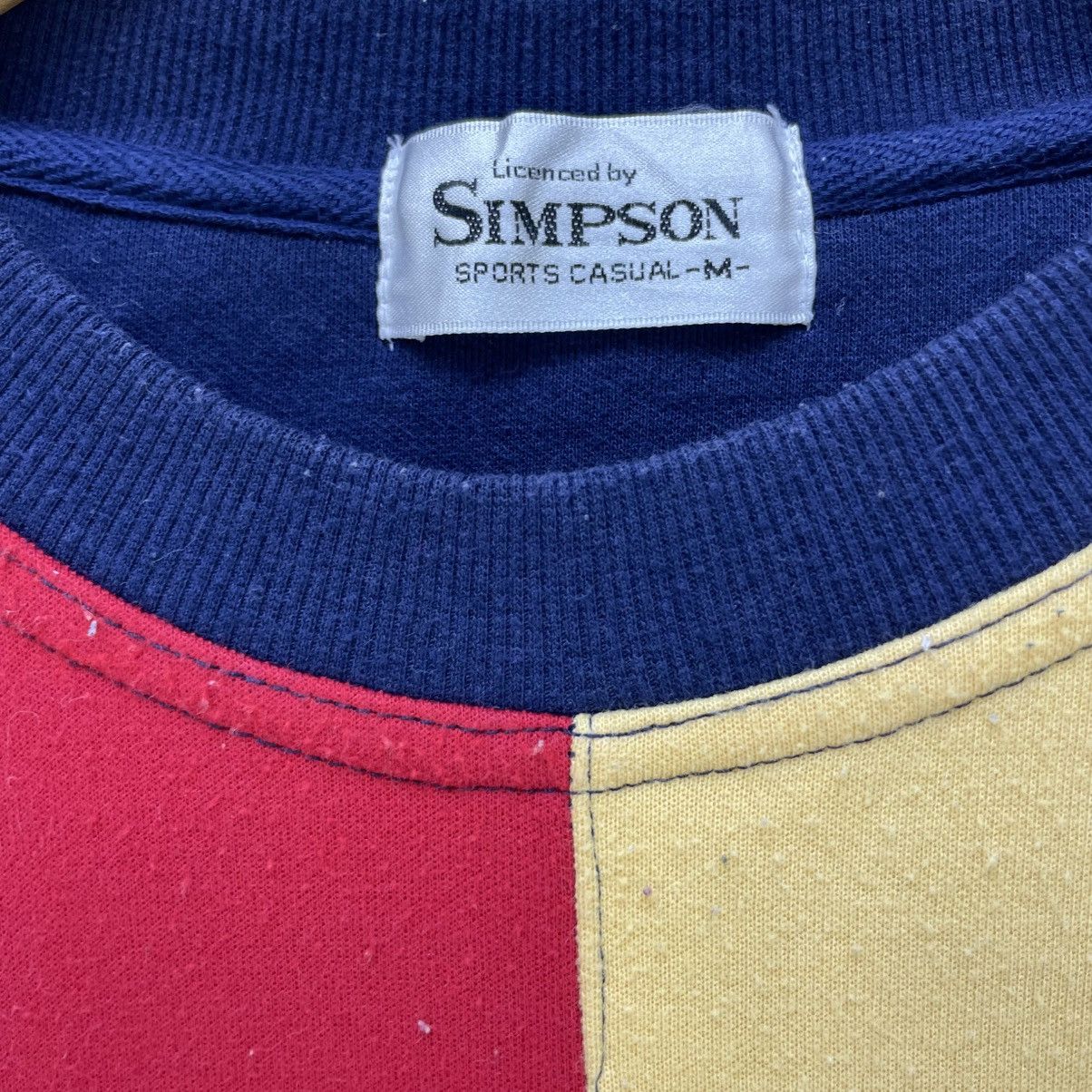 The Simpsons 💥Vintage Simpson Colours Block Crewneck Pullover Sweatshirt Size US M / EU 48-50 / 2 - 6 Thumbnail