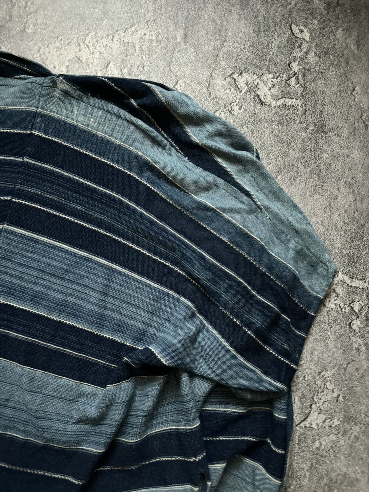 Polo Ralph Lauren × Vintage Polo Ralph Lauren L striped knitwear cape sweater poncho Size L / US 10 / IT 46 - 23 Thumbnail