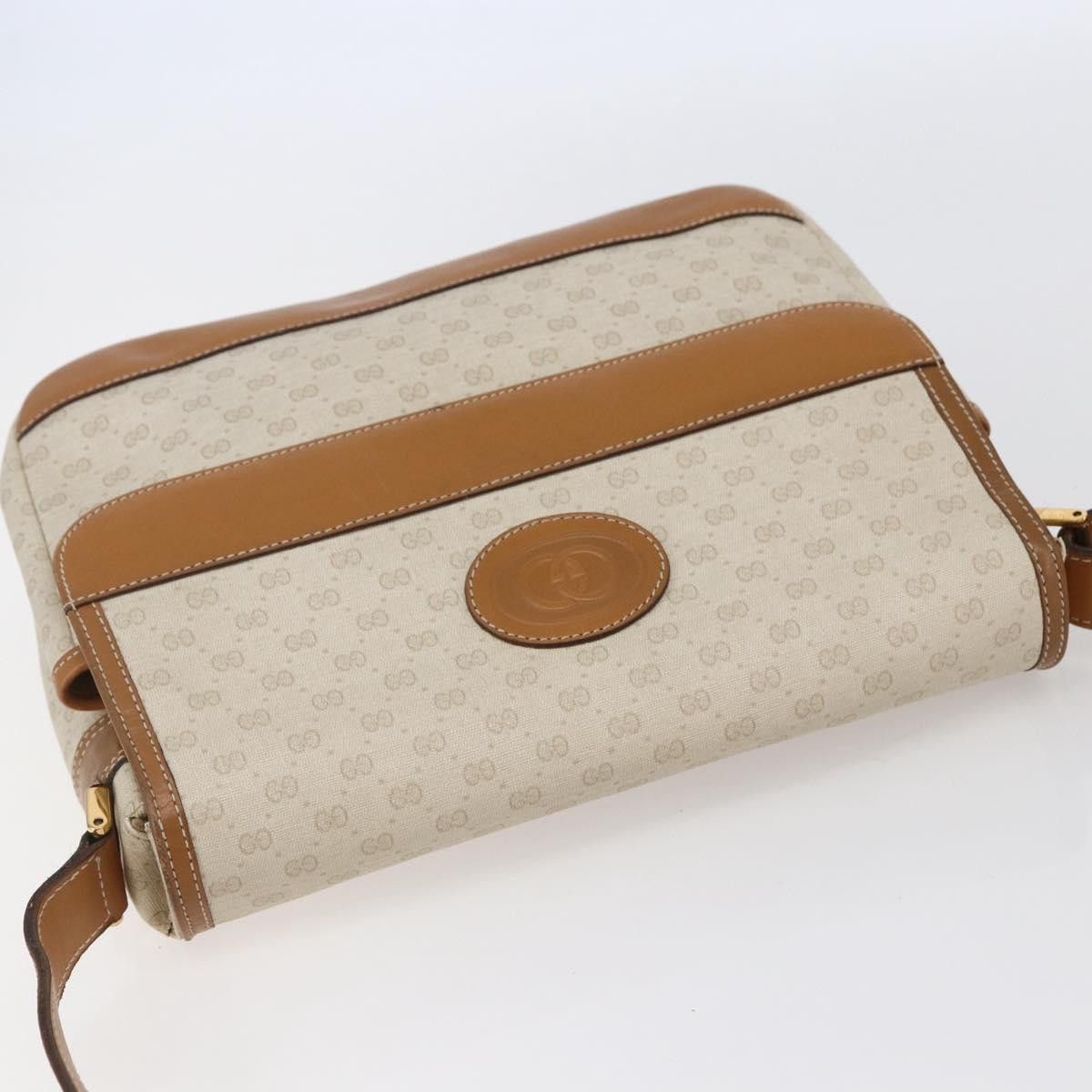 Gucci GUCCI Micro GG Canvas Shoulder Bag Pvc Leather White Size ONE SIZE - 6 Thumbnail