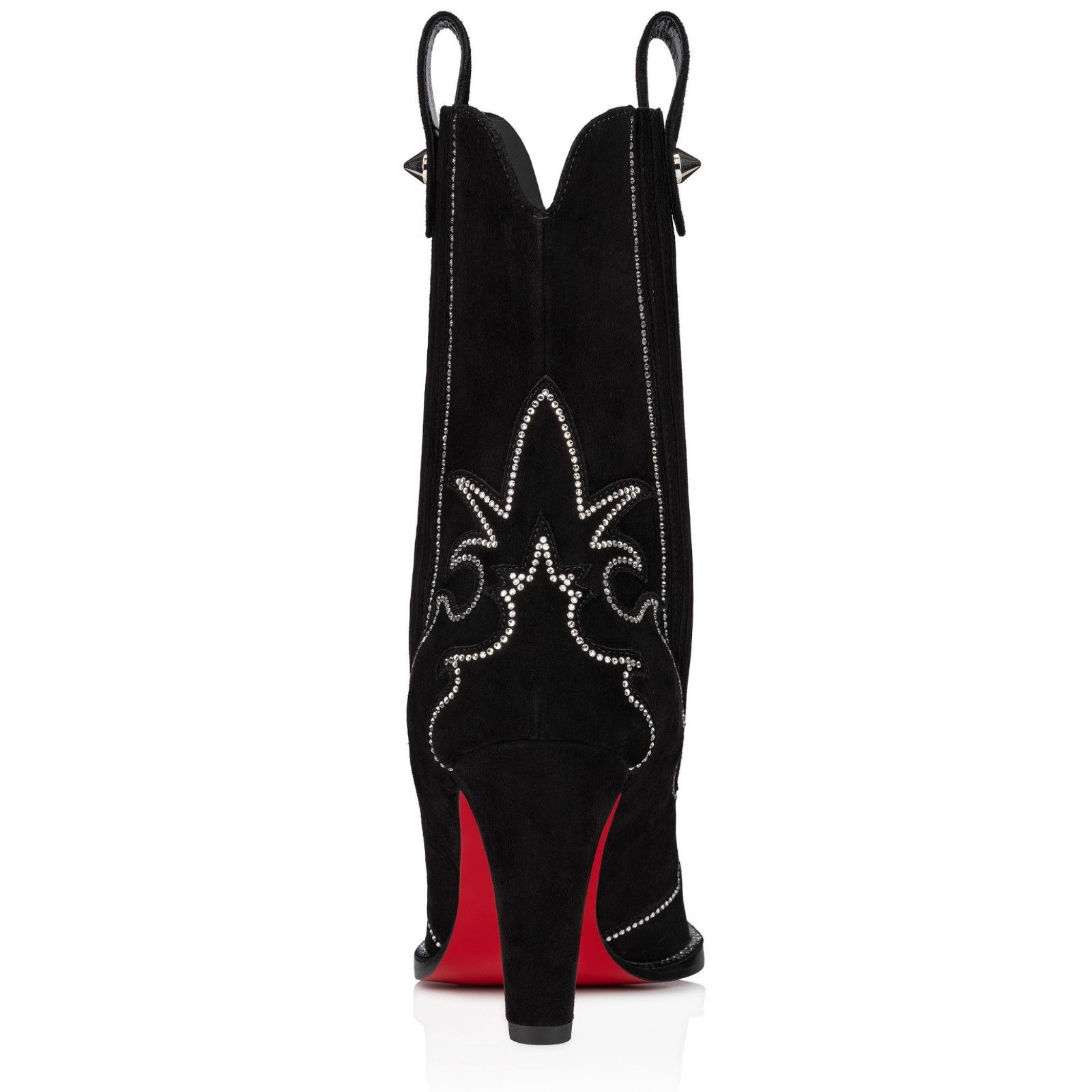 Christian Louboutin Christian Louboutin Santigag Strass 85 Black Suede Boot 40 Size US 10 / IT 40 - 19 Thumbnail