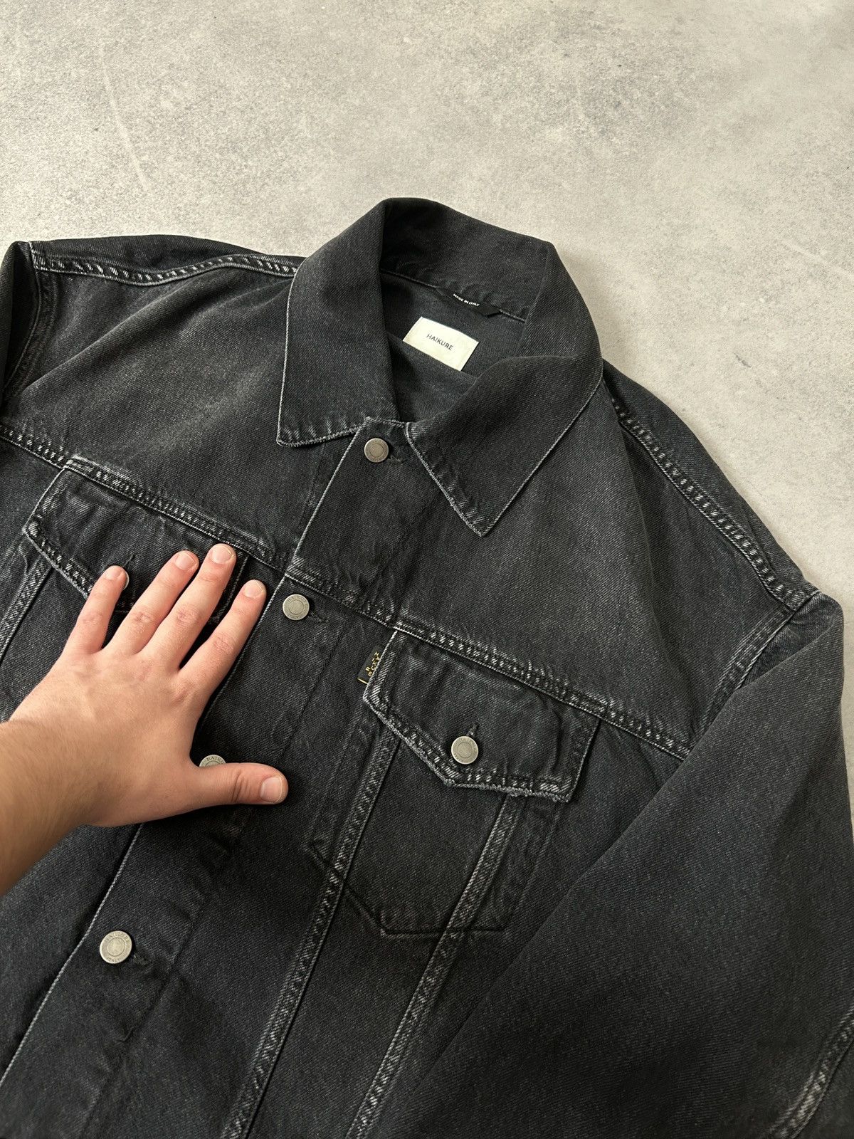 Haikure Haikure Janet Mid black oversized denim jacket Size S / US 4 / IT 40 - 4 Thumbnail