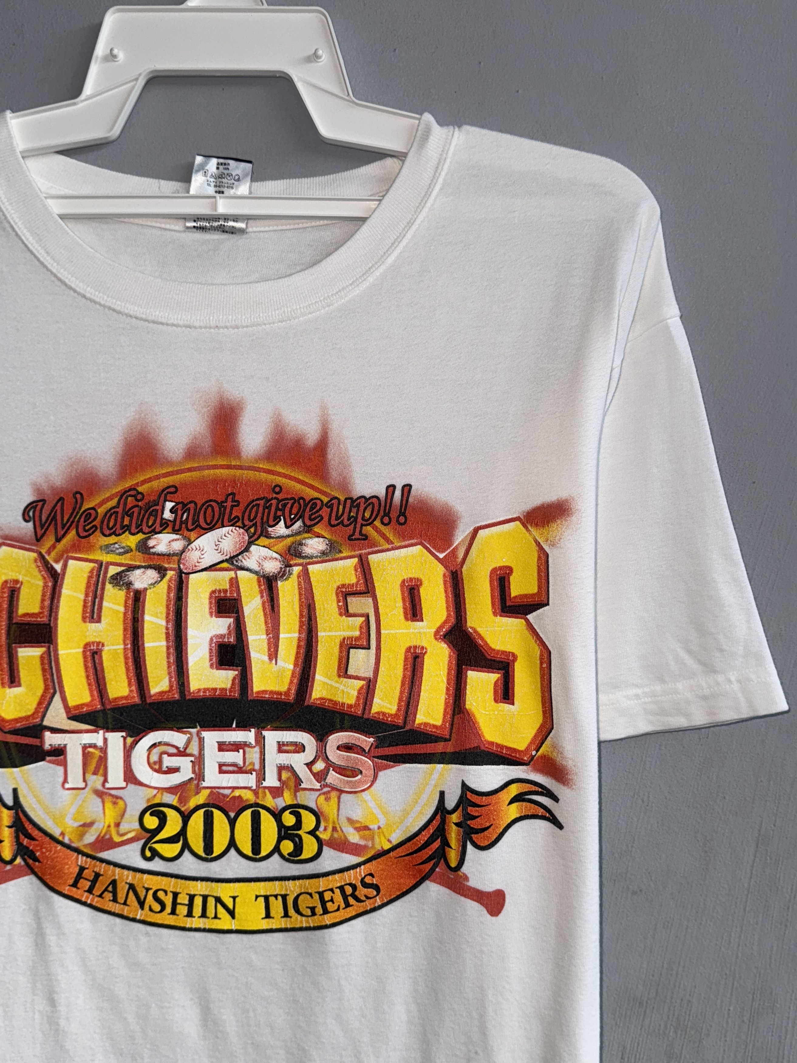 Japanese Brand Hanshin Tigers Achievers 2003 Vintage T-Shirt Size US L / EU 52-54 / 3 - 2 Thumbnail
