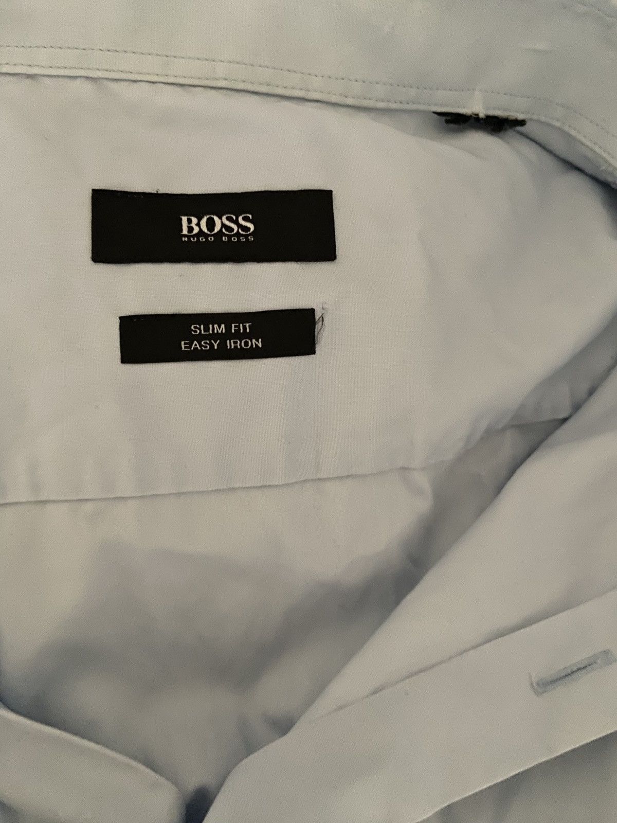 Hugo Boss Hugo Boss Blue Slim Fit Easy Iron Men’s Woven in Australia Size US XL / EU 56 / 4 - 5 Thumbnail