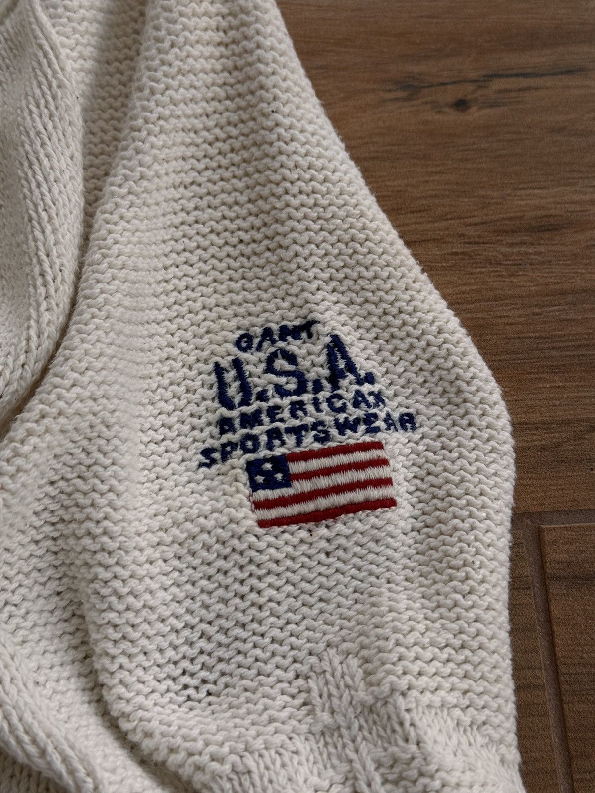 Gant × Vintage Vintage Gant USA Sea Pattern Anchor Fisherman Knitwear Sweat Size US XL / EU 56 / 4 - 10 Thumbnail