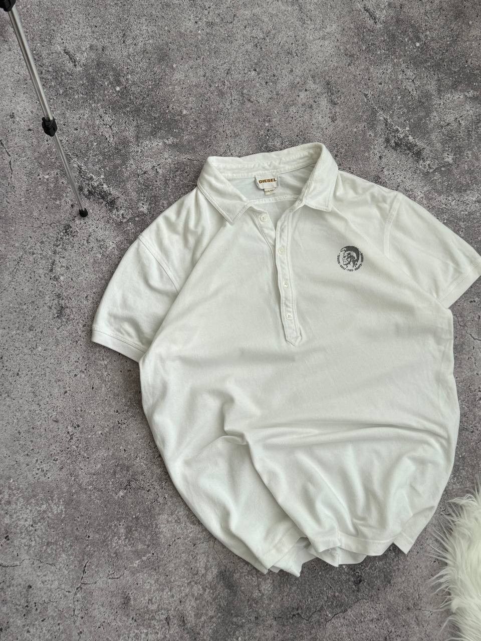 Diesel Vintage Diesel Retro logo classic white Y2K polo t-shirt Size US XL / EU 56 / 4 - 3 Thumbnail