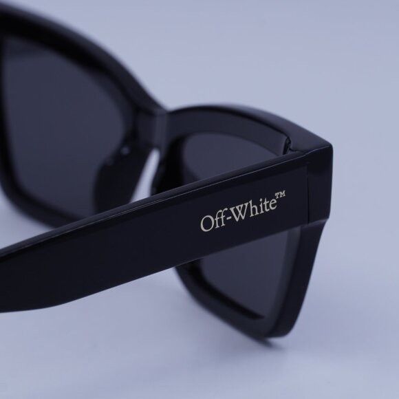 Off-White Off-White OERI110 CINCINNATI 1307 Sunglasses Black Cat Eye Size ONE SIZE - 10 Thumbnail