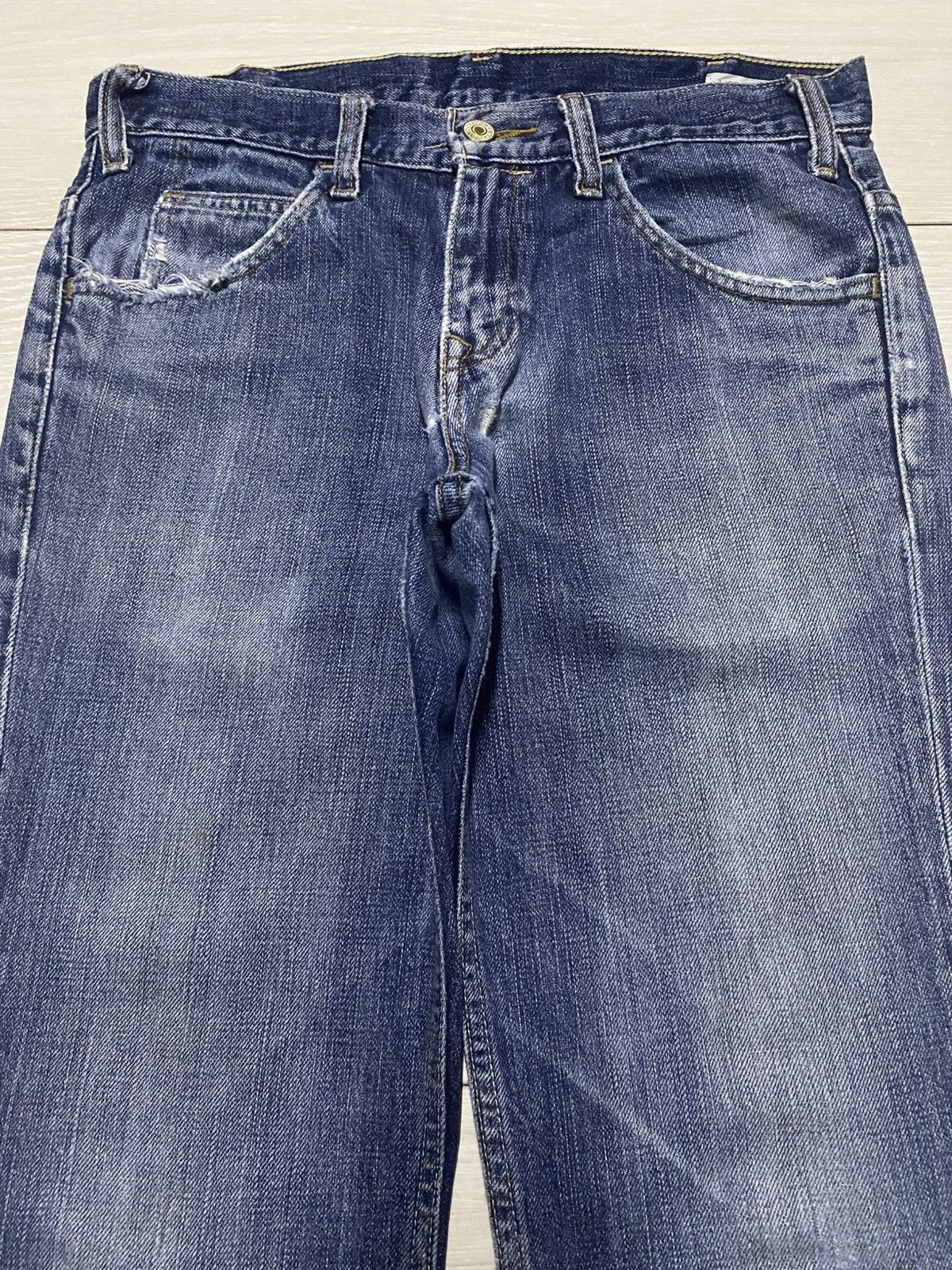 Levi's Vintage Levis Austin Jean Flare Blue Wash Distressed Jeans Size US 31 - 3 Thumbnail