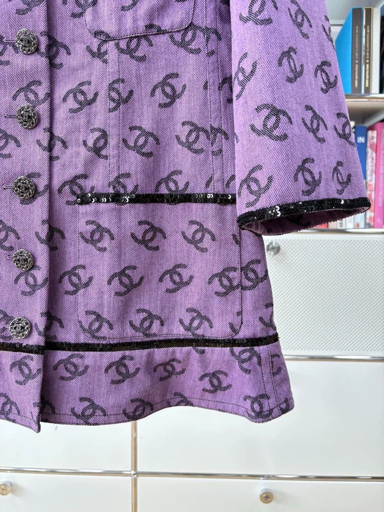 Chanel Chanel 22S spring and summer double C full logo sequin rol Size XXS / US 00 / IT 34 - 3 Thumbnail