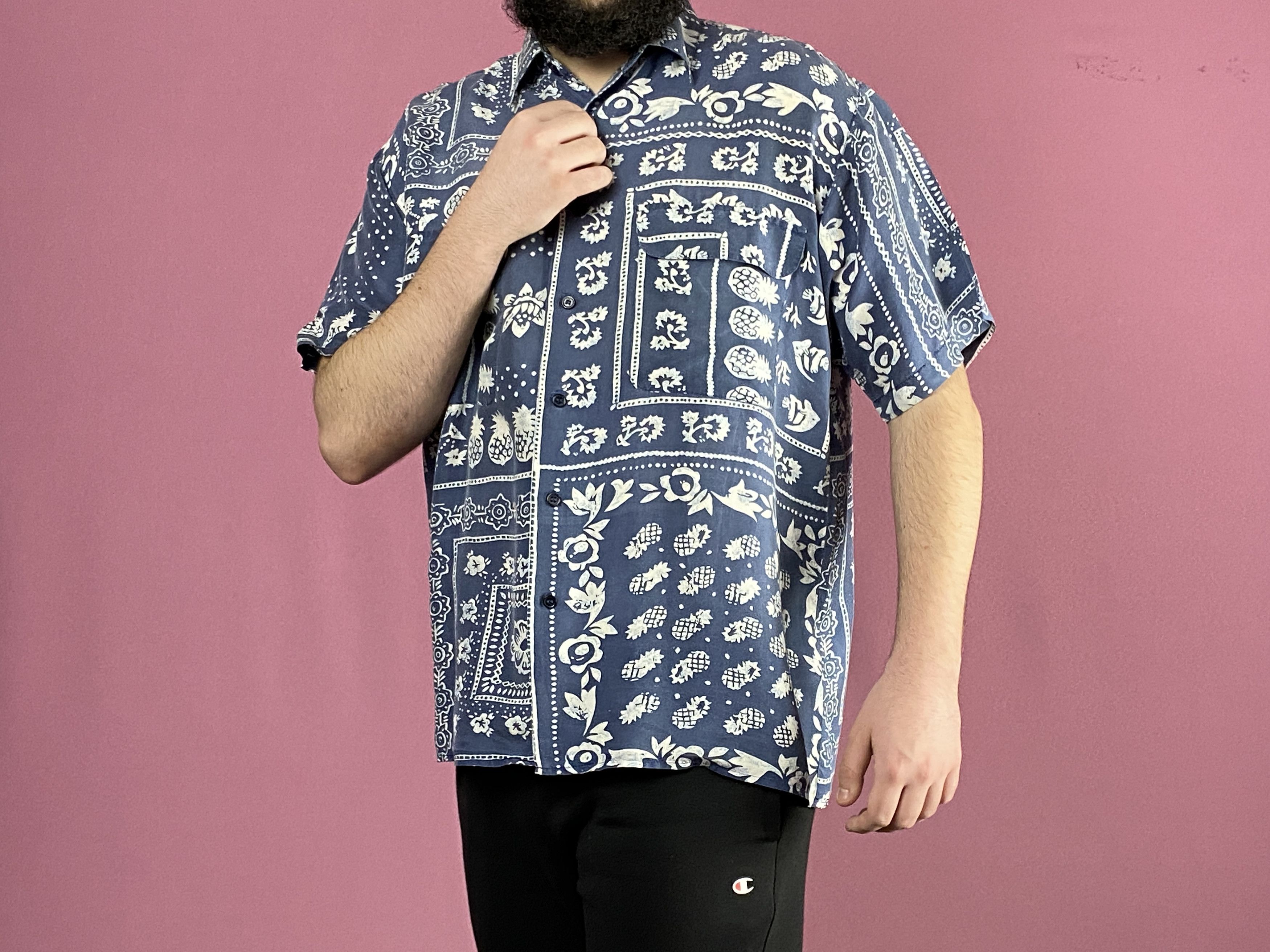 Vintage 90s Vintage Men's Short Sleeve Shirt - S Size US S / EU 44-46 / 1 - 4 Thumbnail
