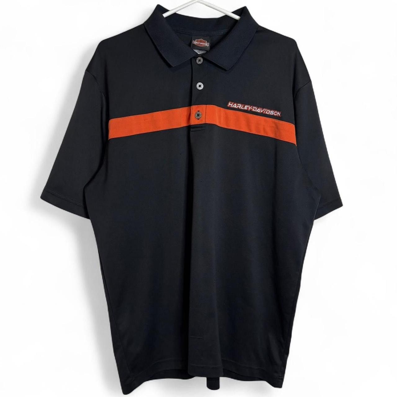Harley Davidson Harley Davidson Black Striped Polo Shirt - XL Size US XL / EU 56 / 4 - 1 Thumbnail