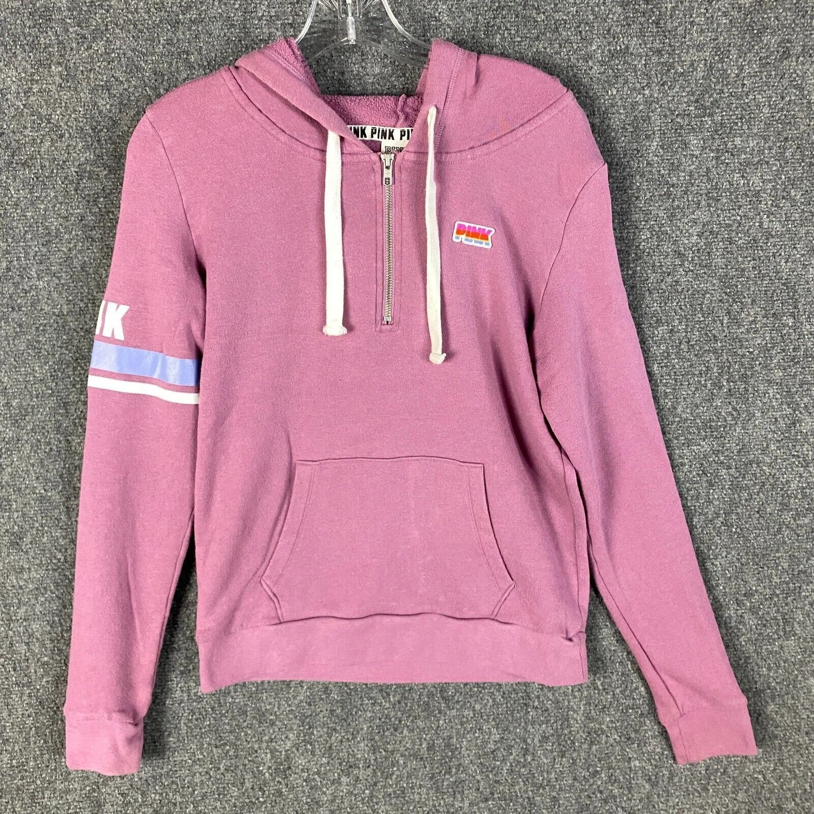 Victoria's Secret Victoria's Secret PINK Hoodie Women's Medium 1/4 Zip Cotton Size M / US 6-8 / IT 42-44 - 1 Thumbnail