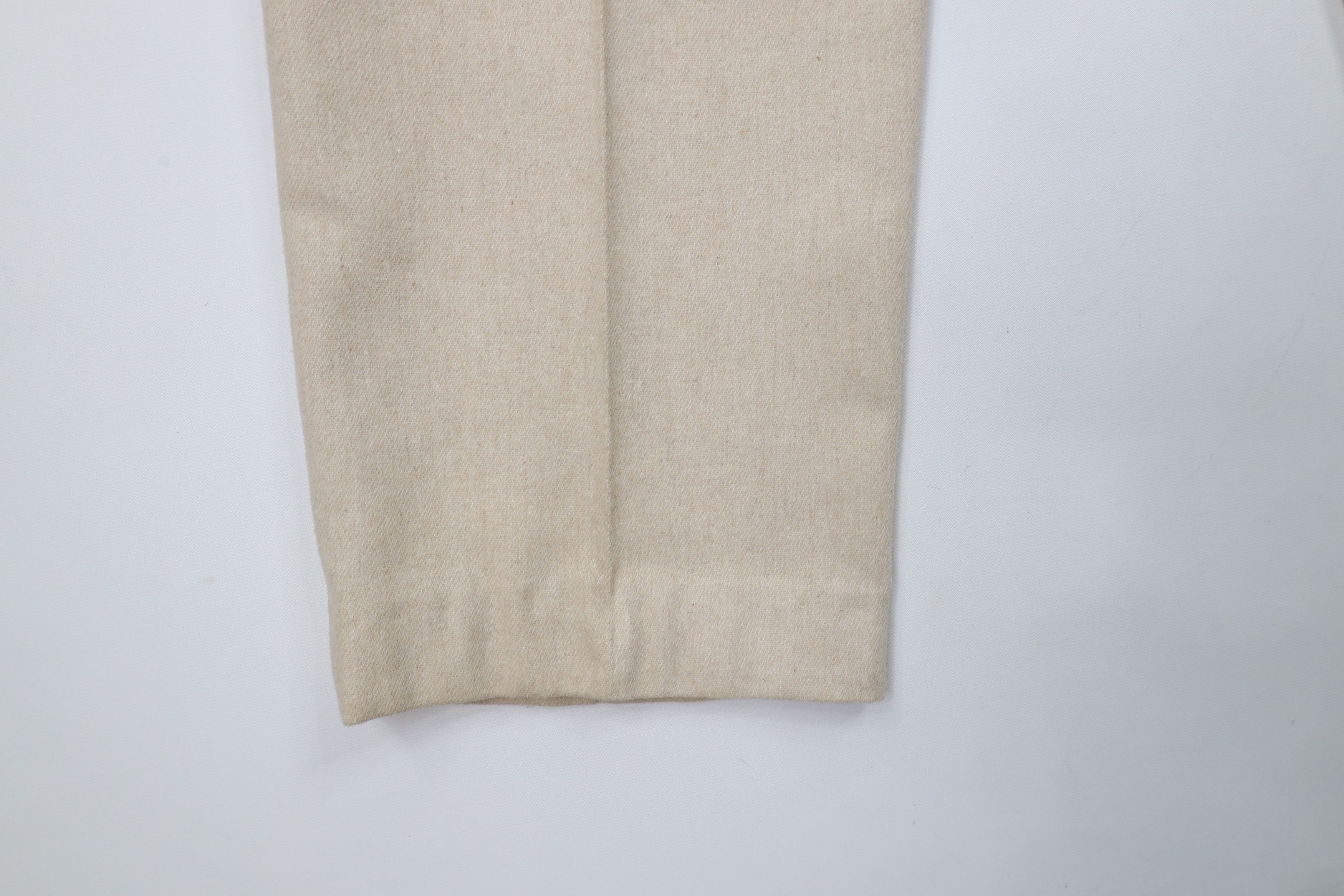 Vintage Vintage 90s Streetwear Heavy Wool Pleated Chino Pants Size US 36 / EU 52 - 15 Thumbnail