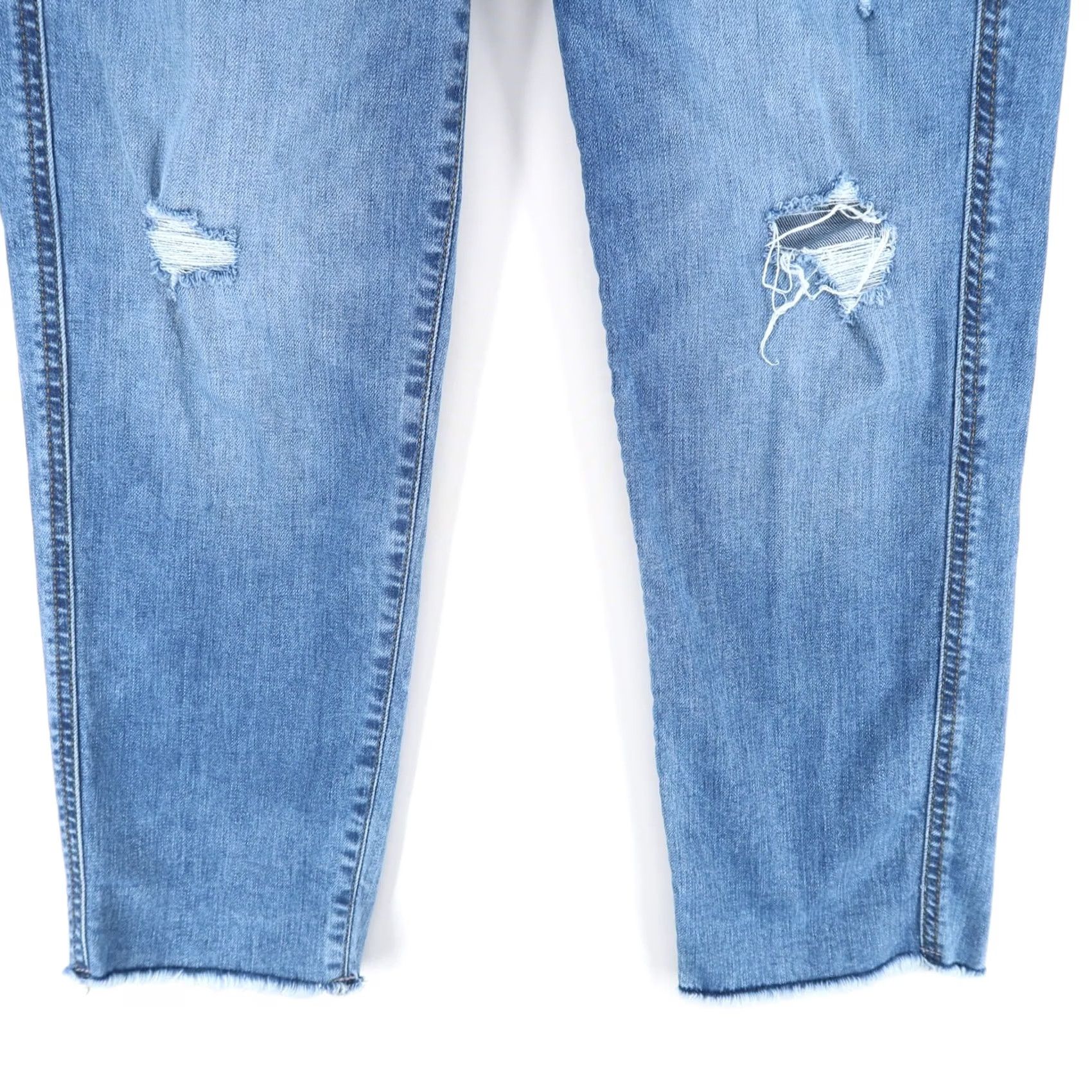7 For All Mankind VINTAGE 7 For All Mankind Jeans Womens 28 Blue High Waist Cropped Straight Button Fly Size 28" / US 6 / IT 42 - 3 Thumbnail