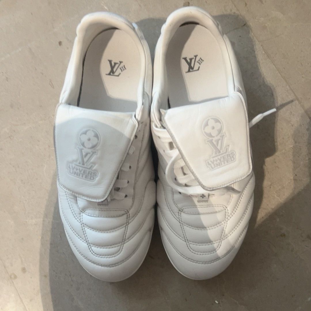 Louis Vuitton LV Footprint White Football Shoes Size US 8 / EU 41 - 1 Thumbnail