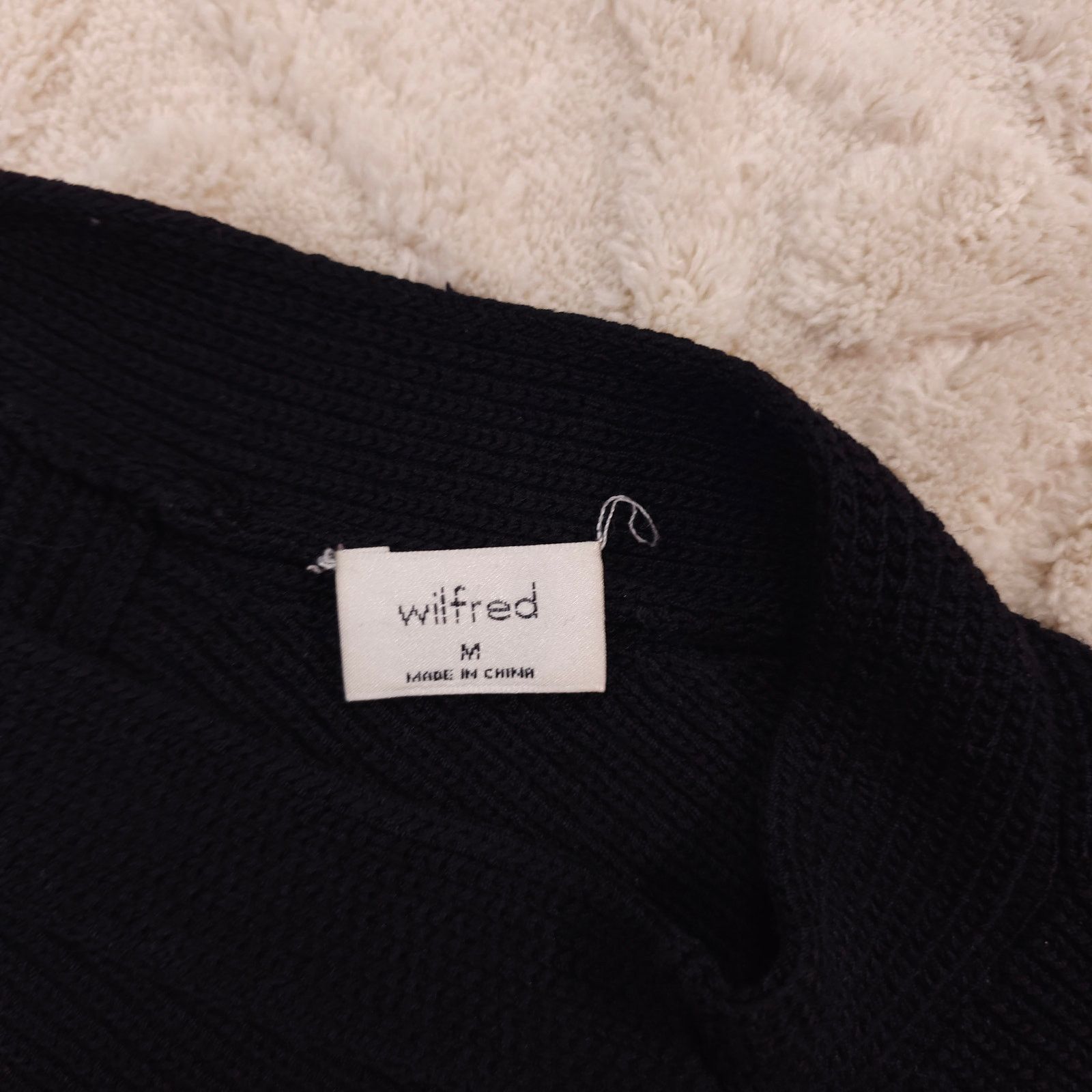 Other Wilfred Cayenne Knit Crop Top Black Sz Medium Size M / US 6-8 / IT 42-44 - 7 Thumbnail