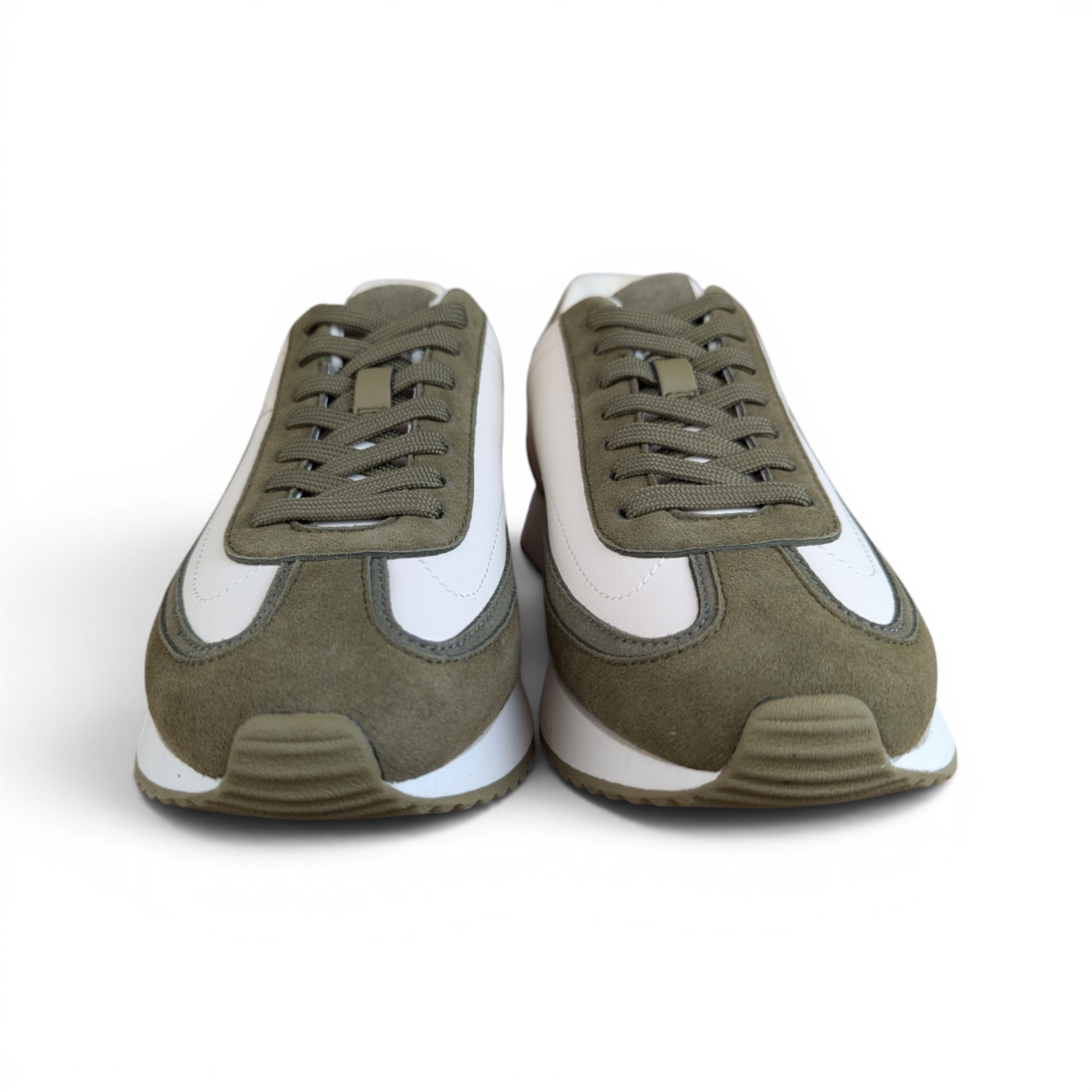 Hugo Boss HUGO BOSS WHITE KHAKI SNEAKERS Size US 7 / IT 37 - 2 Thumbnail