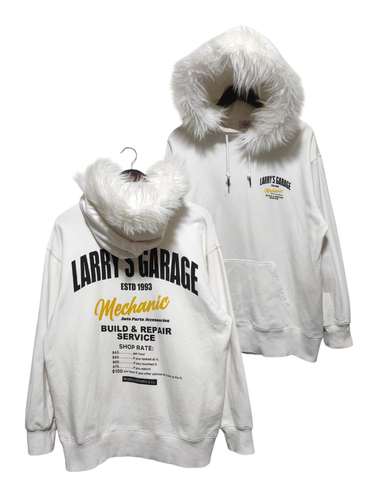 Japanese Brand Rodeo crown Larry's Garage Fur hoodie ifsix LGB style Size US L / EU 52-54 / 3 - 2 Thumbnail