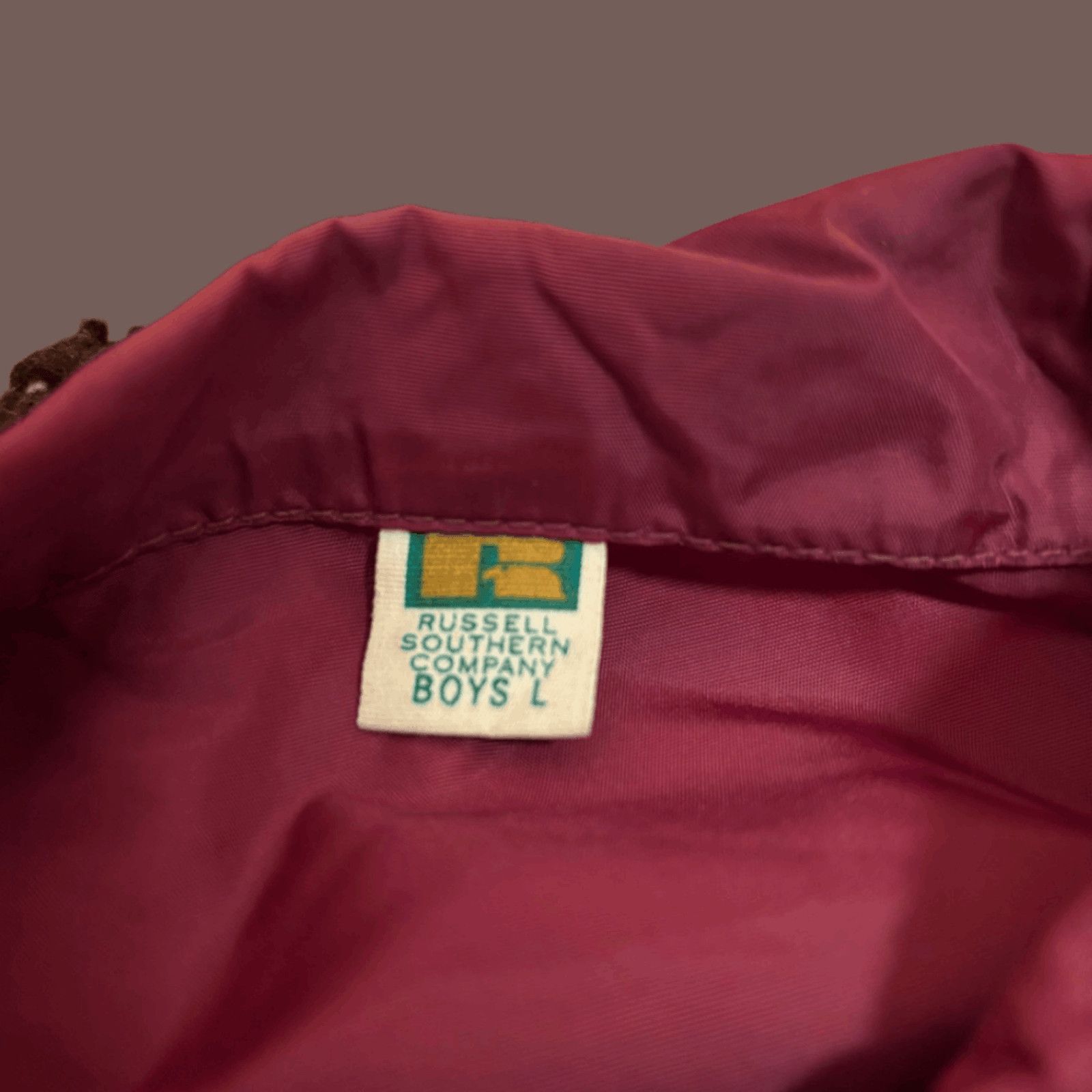 Russell Athletic × Vintage VTG Coach Jacket | Russell Maroon ECRA | 60s Athletic Style Size US S / EU 44-46 / 1 - 2 Thumbnail