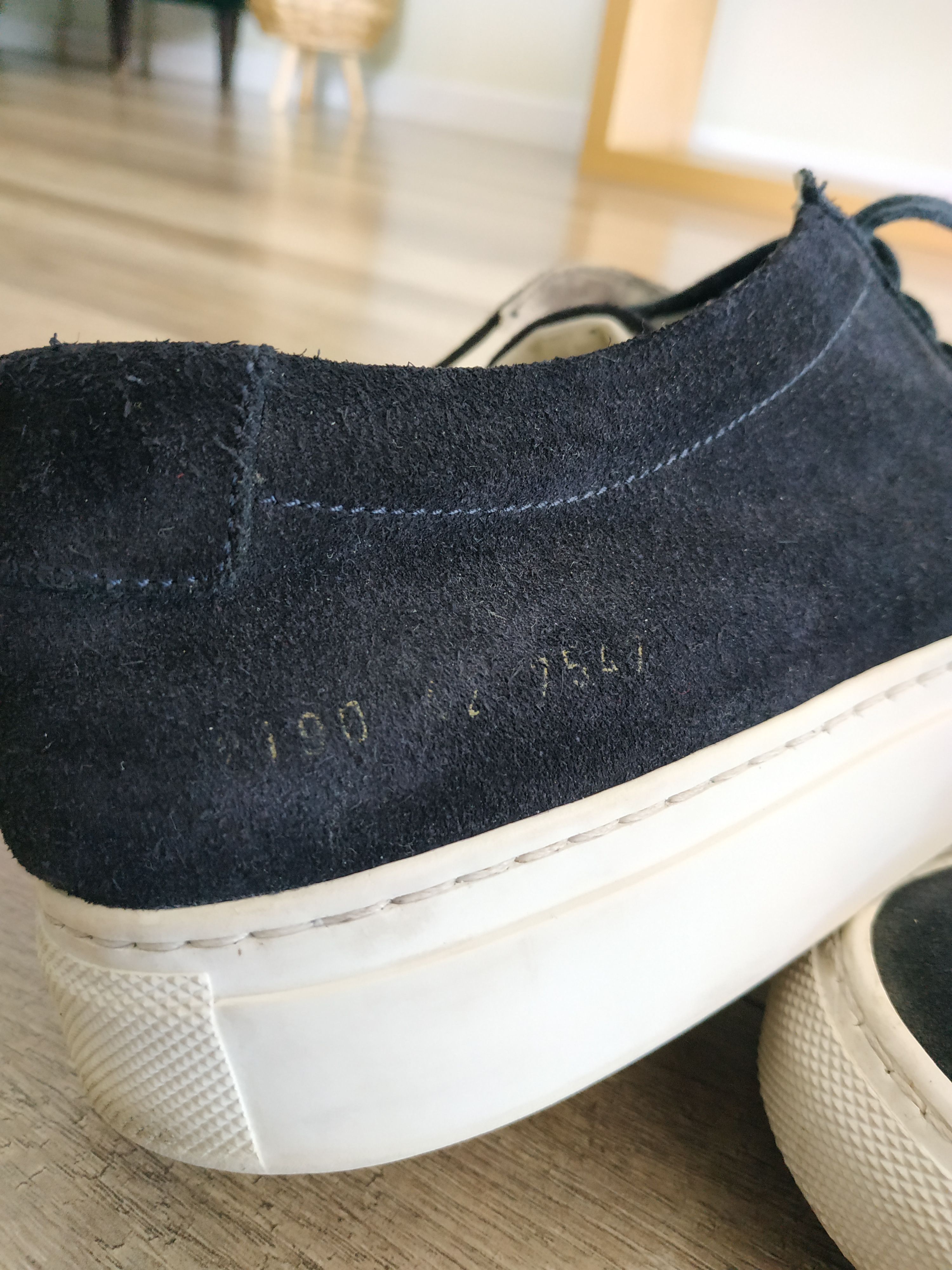 Common Projects COMMON PROJECTS Men’s Navy Suede Sneakers Shoes, EU 42/43 Size US 9.5 / EU 42-43 - 5 Thumbnail