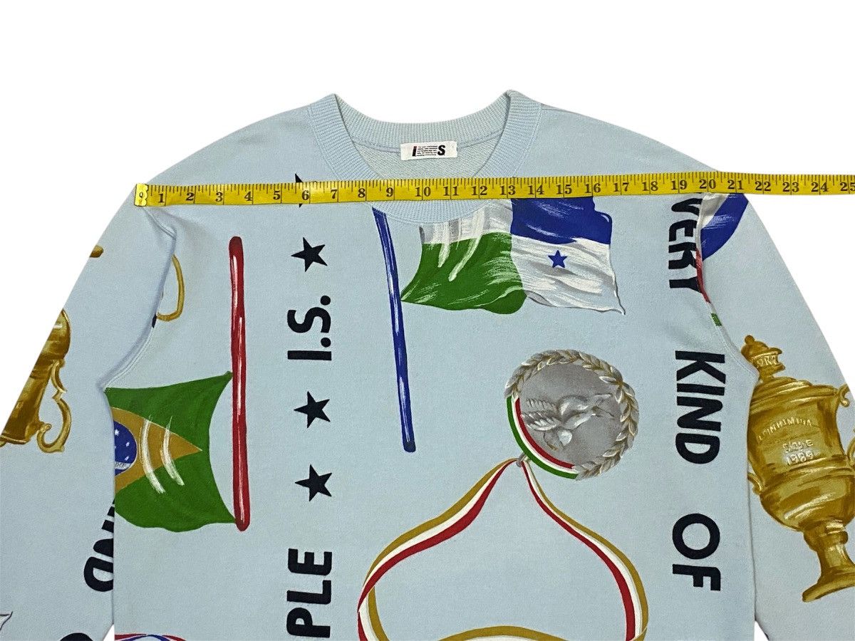 Issey Miyake Rare🔥Vintage Issey Miyake Fullprint Flag Trophy Sweatshirt Size US M / EU 48-50 / 2 - 20 Thumbnail